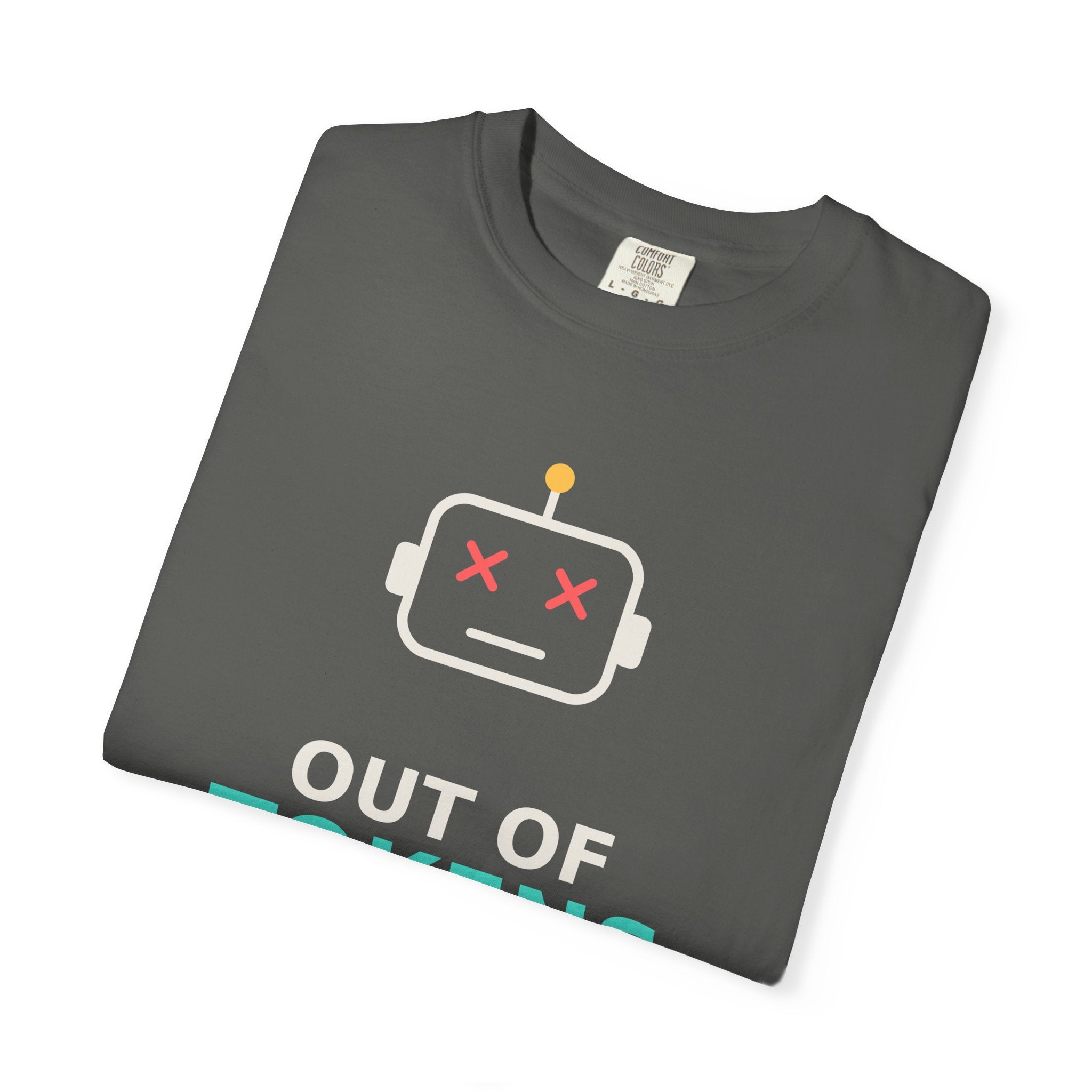 Out of Tokens Funny AI T-Shirt, Prompt Engineer Gift, Programmer Developer Tee, AI Meme Shirt for Coders, Machine Learning Tech Humor