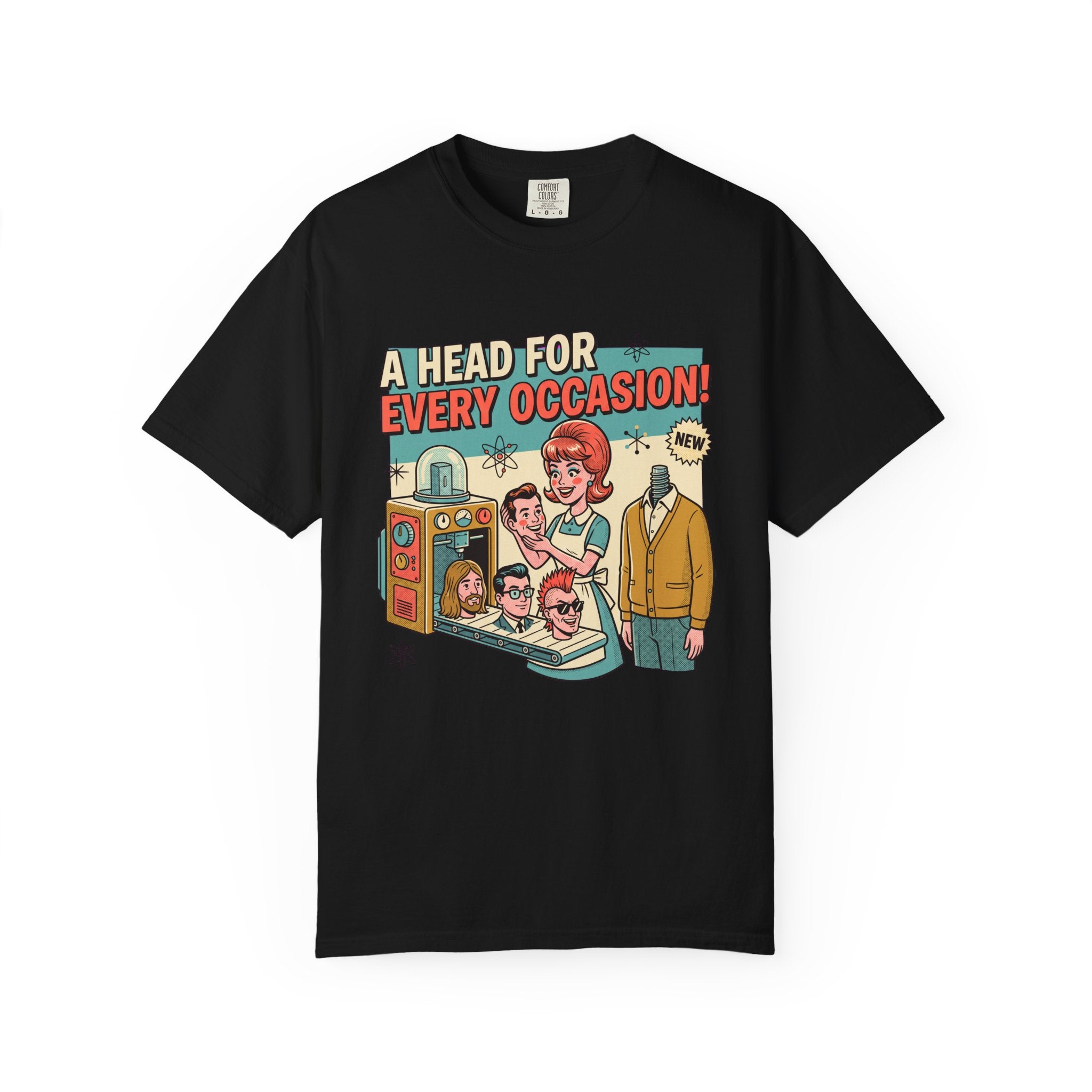 A Head for Every Occasion T-shirt | Retro Vintage Doll Heads Illustration