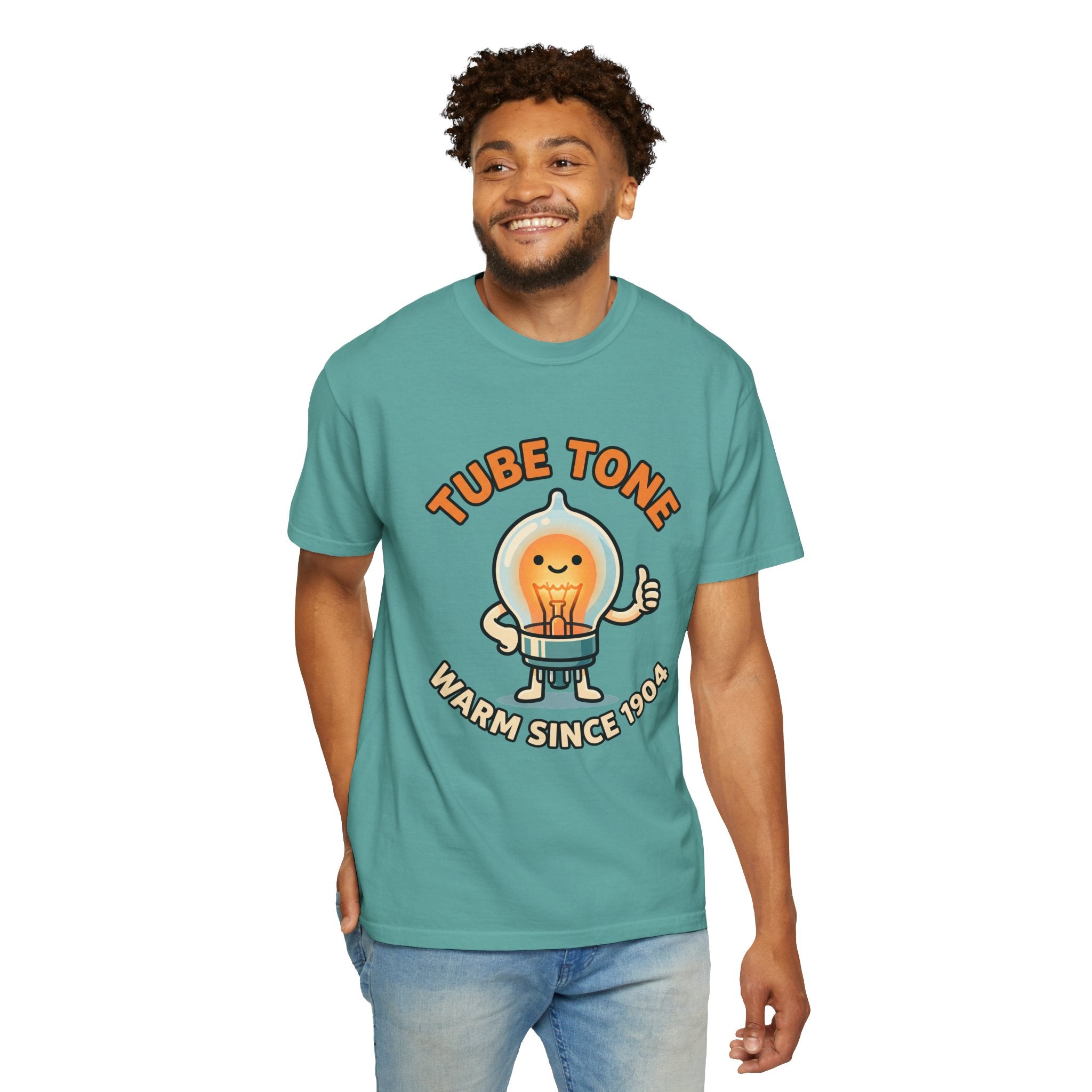 Tube Tone Light Bulb Tee | Vintage Radiant Lamp Illustration, Warm Since 1904