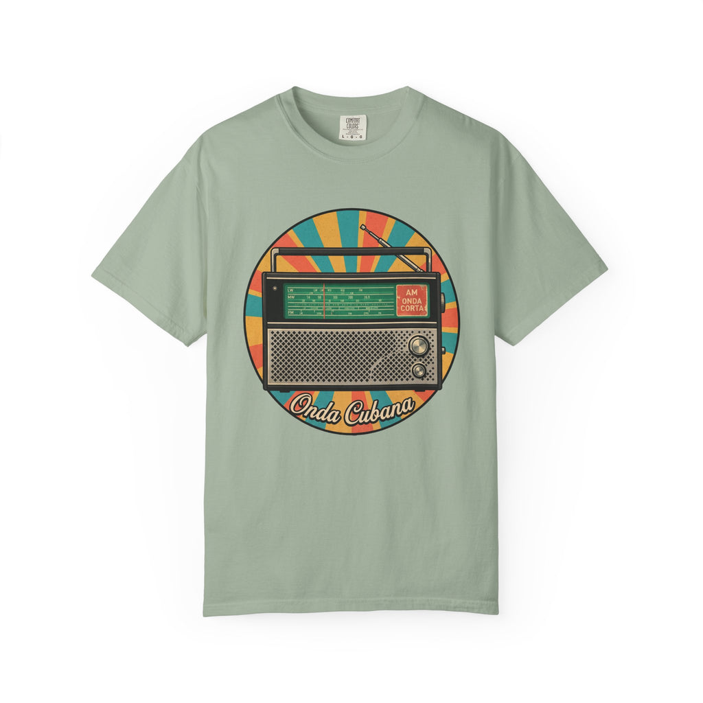 Vintage Radio T-Shirt — Retro 'Olde Cubana' Graphic Tee
