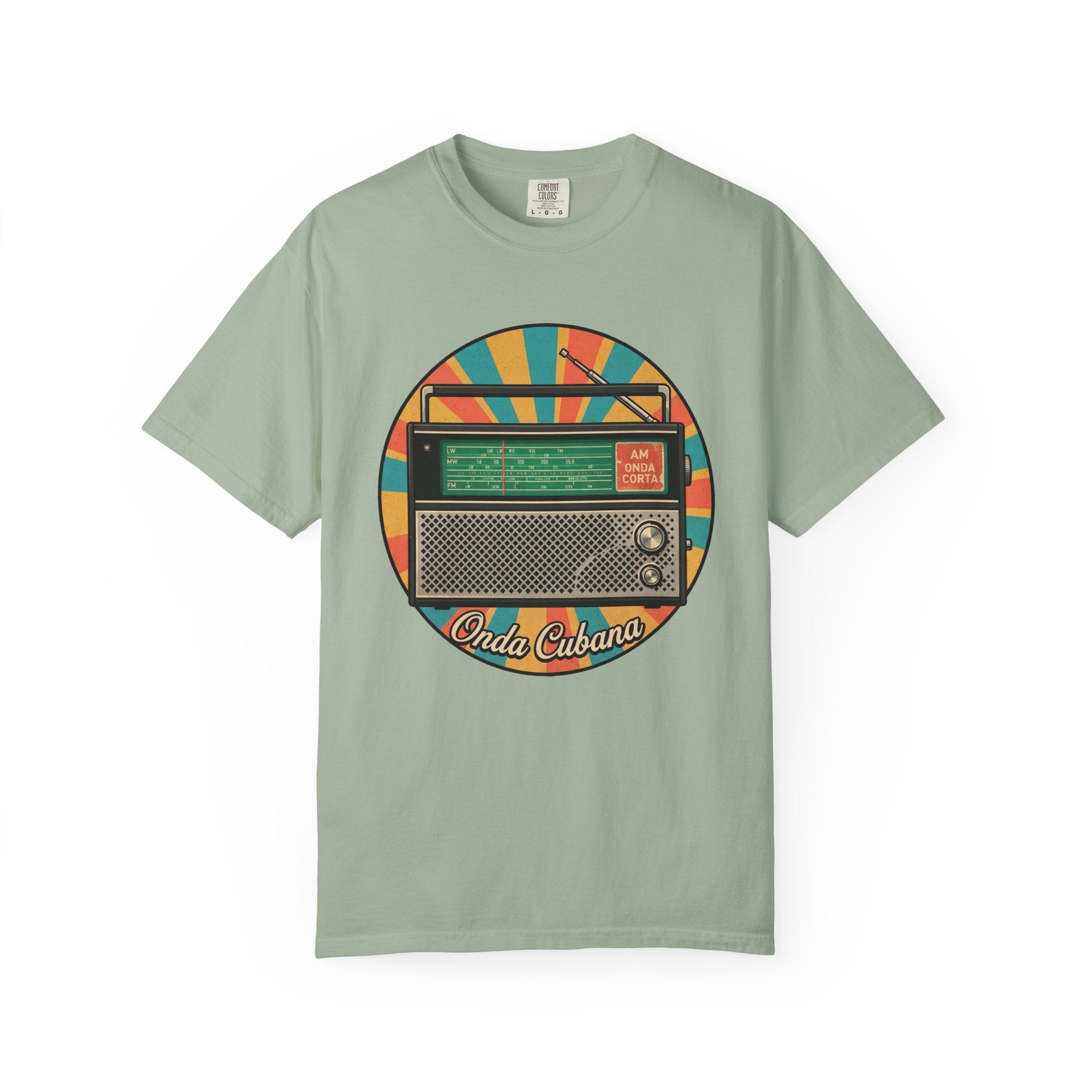 Vintage Radio T-Shirt — Retro 'Olde Cubana' Graphic Tee