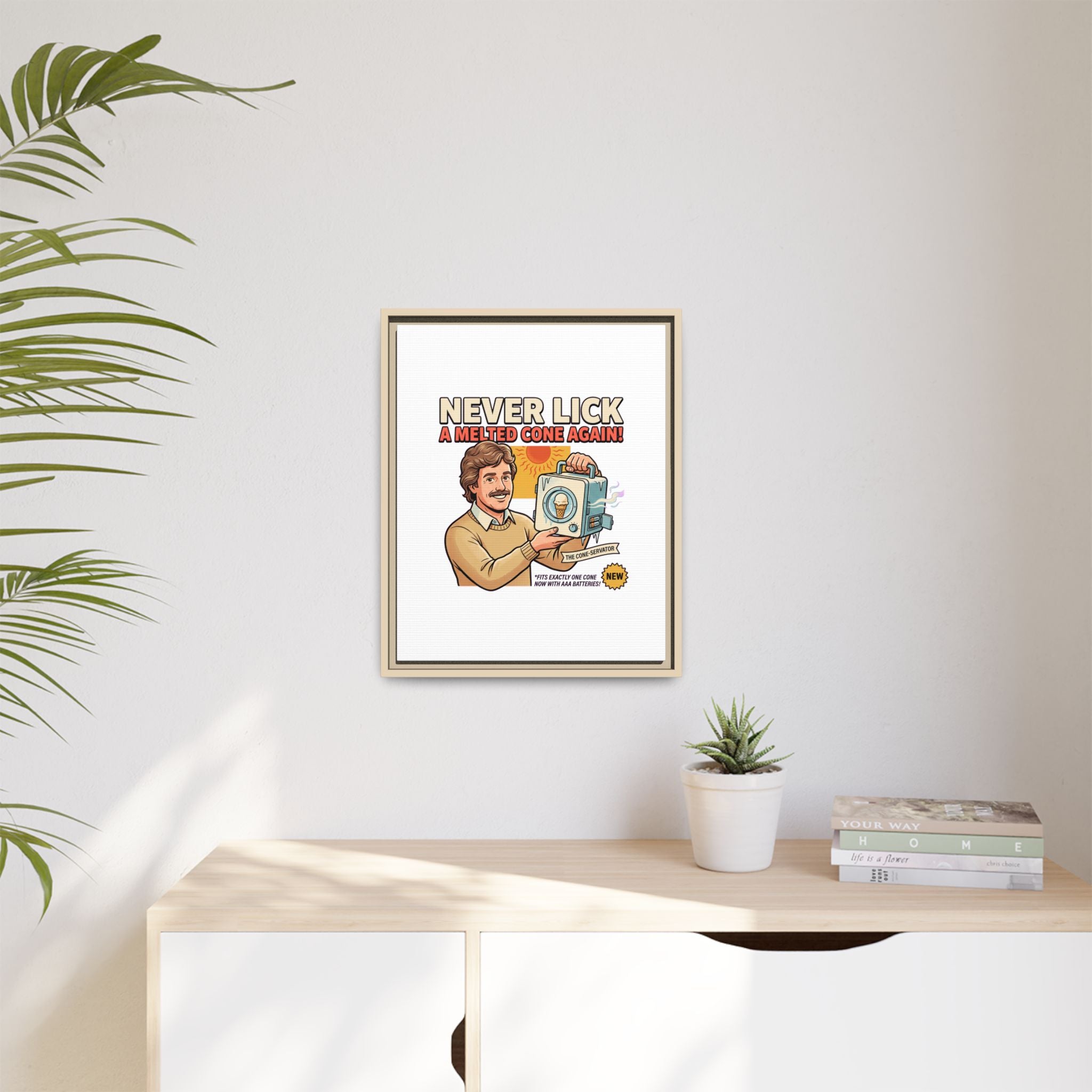 Never Lick a Melted Cone Again Poster Print