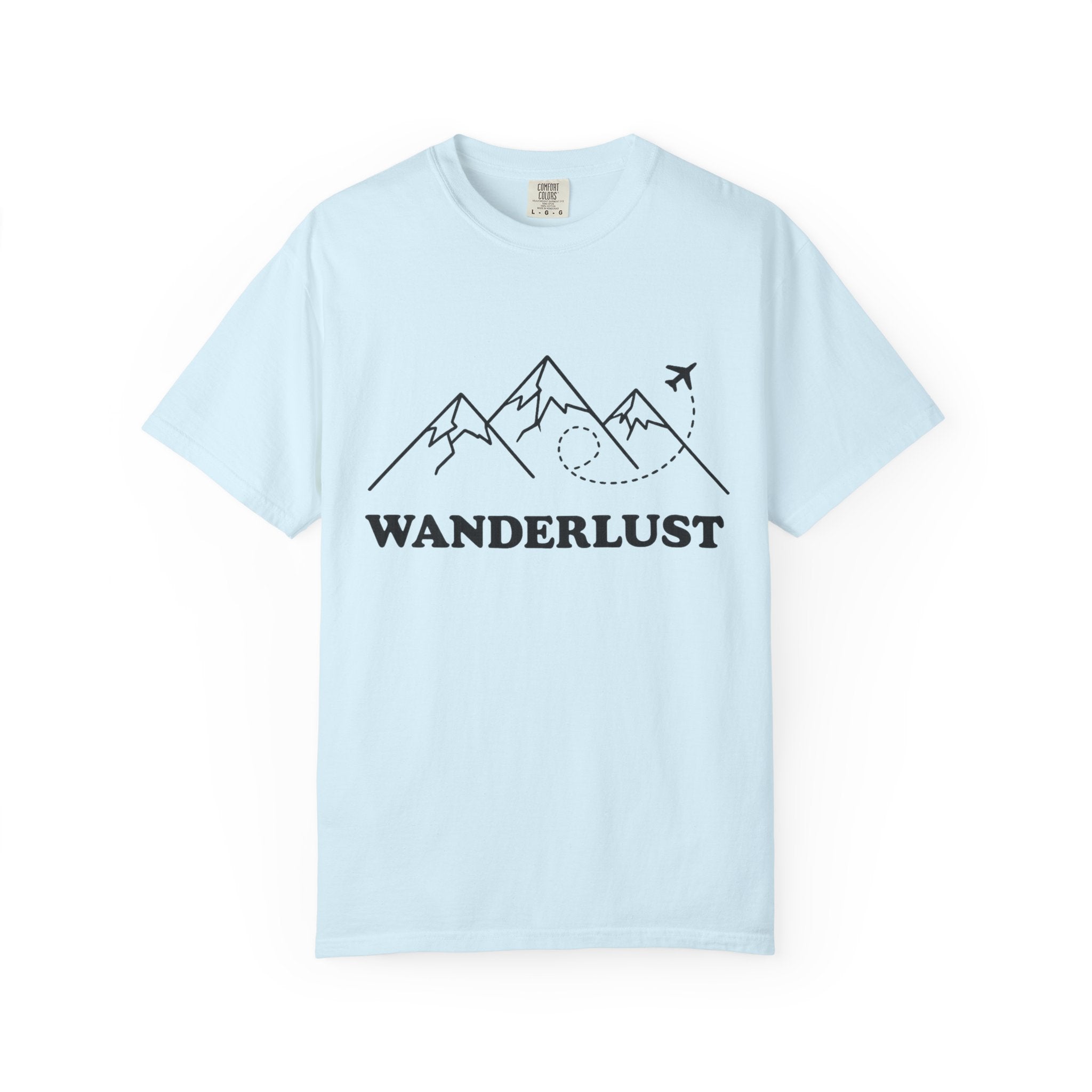Wanderlust Mountains T-Shirt | Mountain Air Travel Adventure Tee
