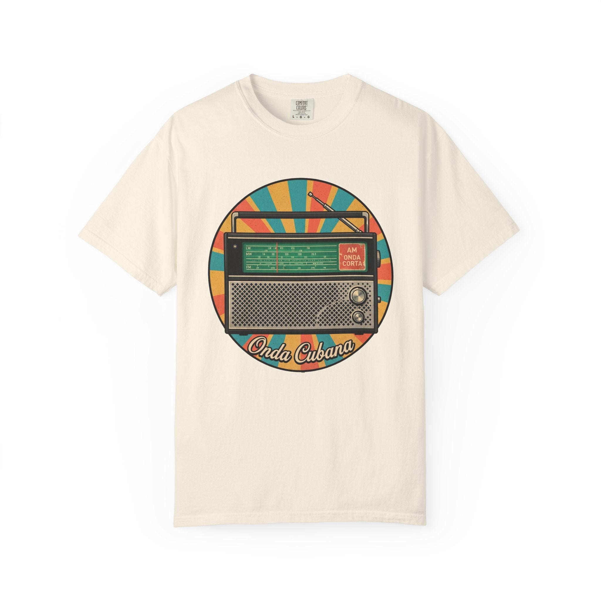 Vintage Radio T-Shirt — Retro 'Olde Cubana' Graphic Tee