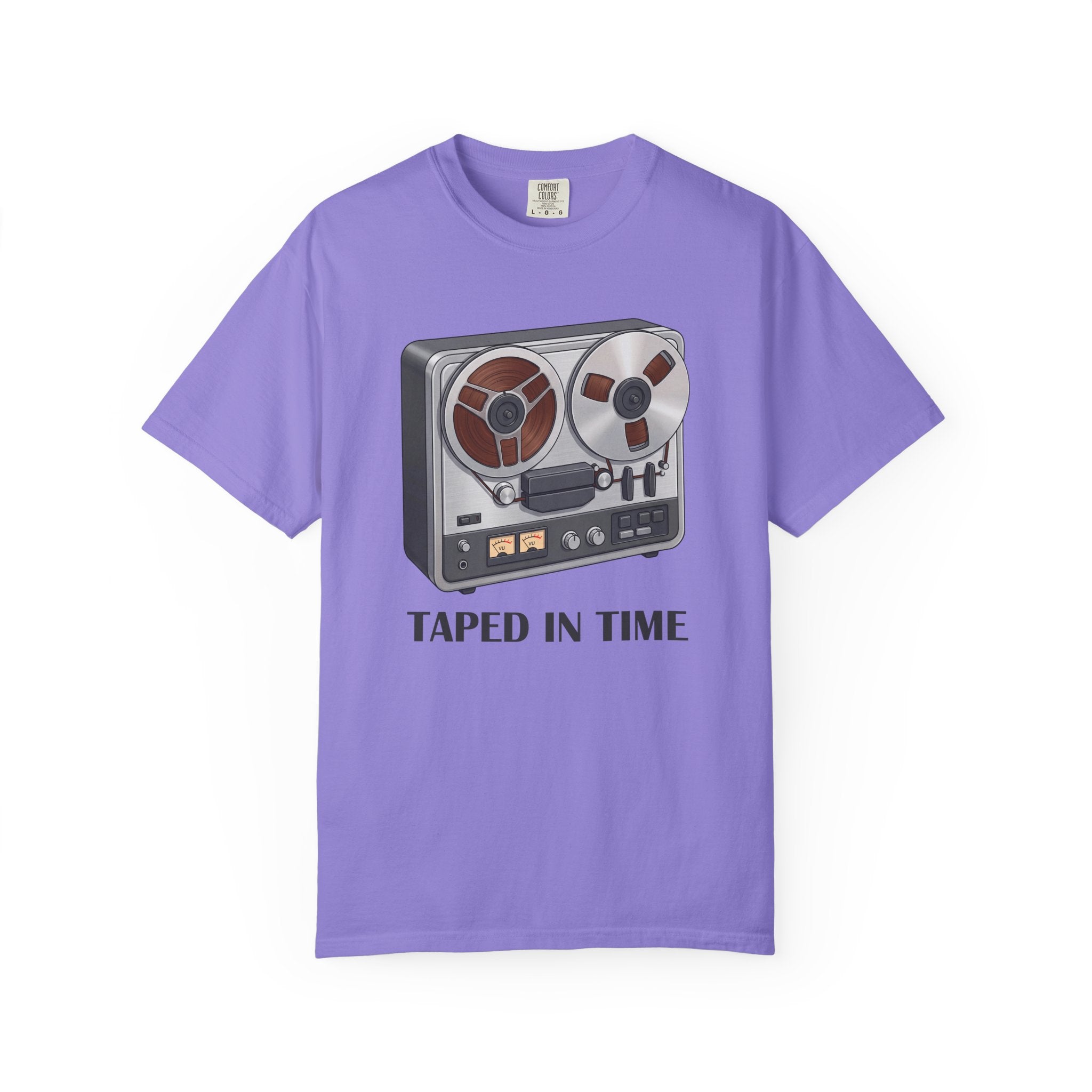 Taped In Time Reel-to-Reel Tape Recorder T-shirt | Vintage Audio Tee
