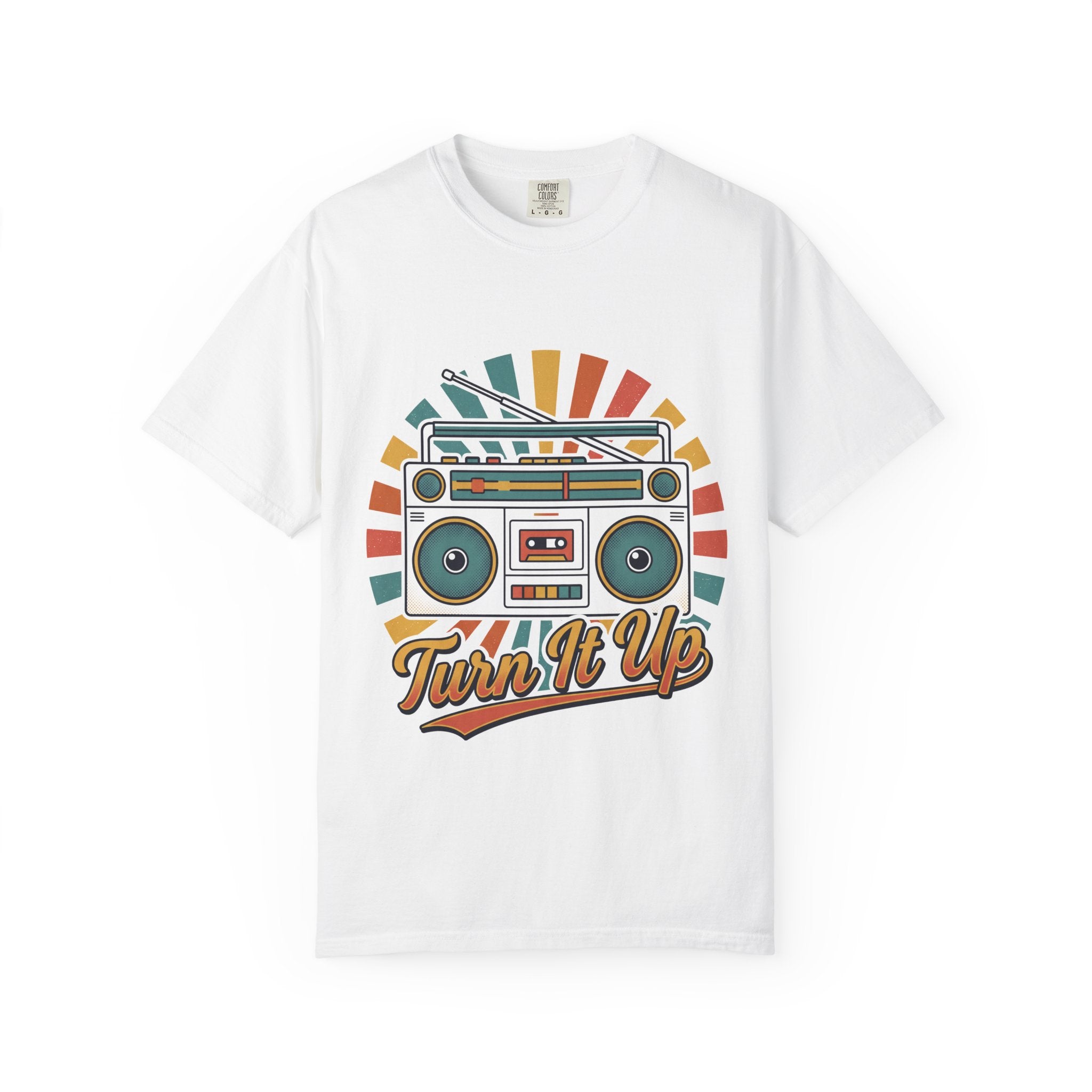80s Boombox Retro Music Tee | Vintage Ghetto Blaster Shirt