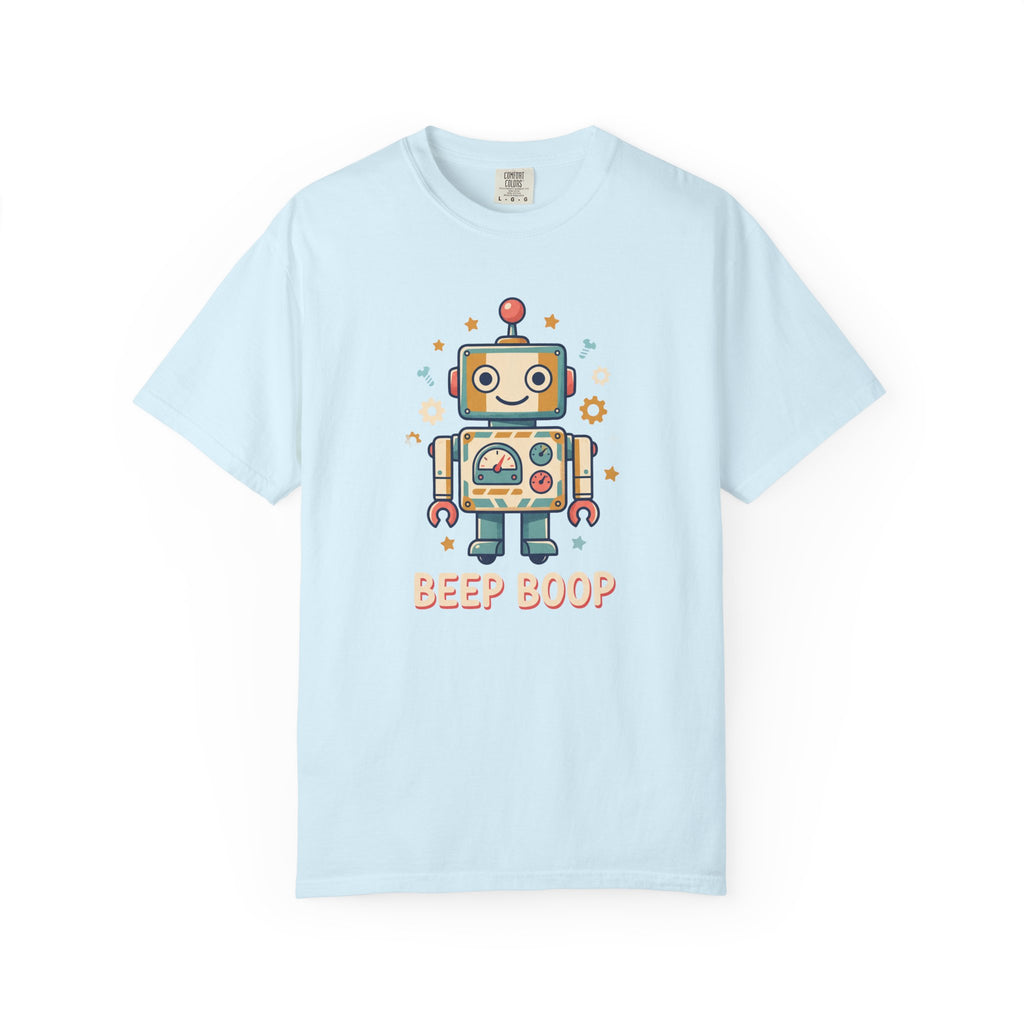 Retro Cartoon Robot Beep Boop T-Shirt | Cute Robot Graphic Tee