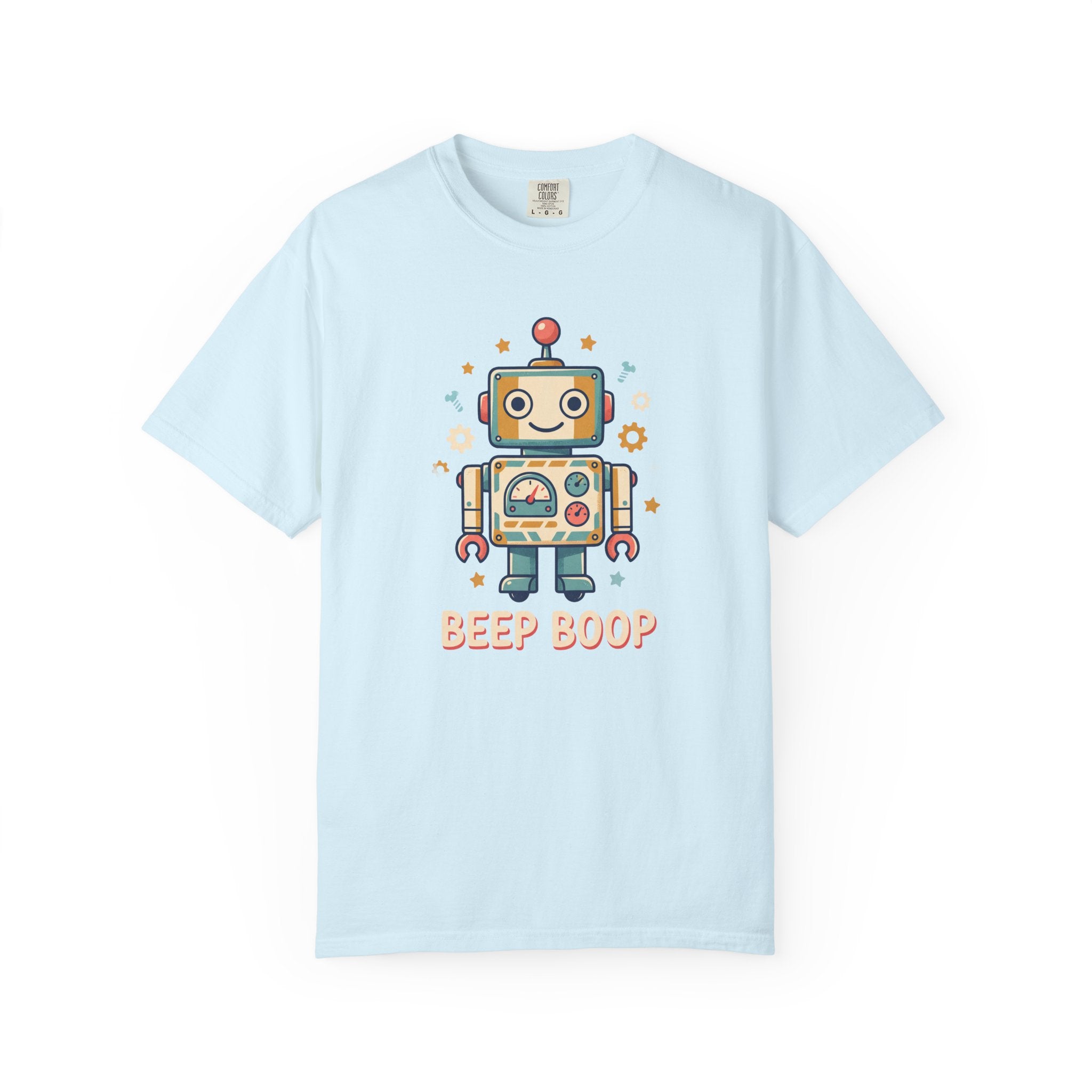 Retro Cartoon Robot Beep Boop T-Shirt | Cute Robot Graphic Tee