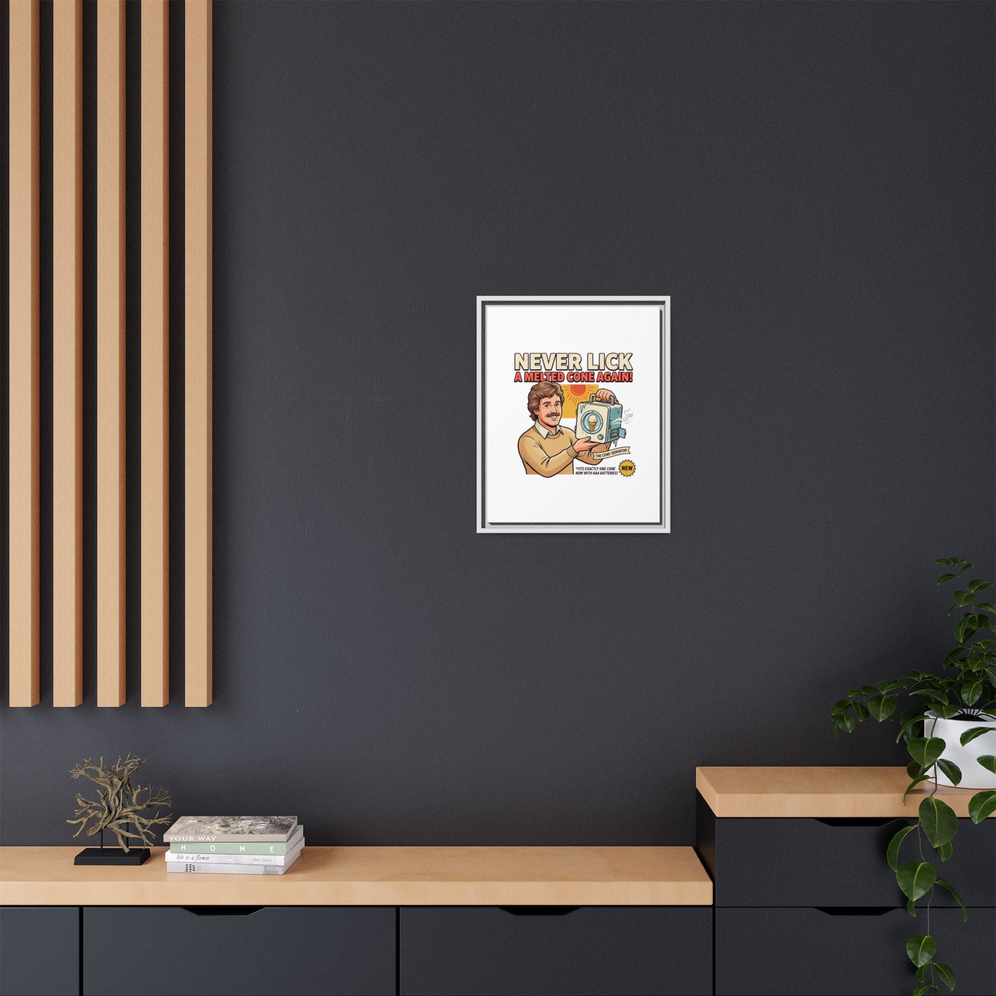 Never Lick a Melted Cone Again Poster Print