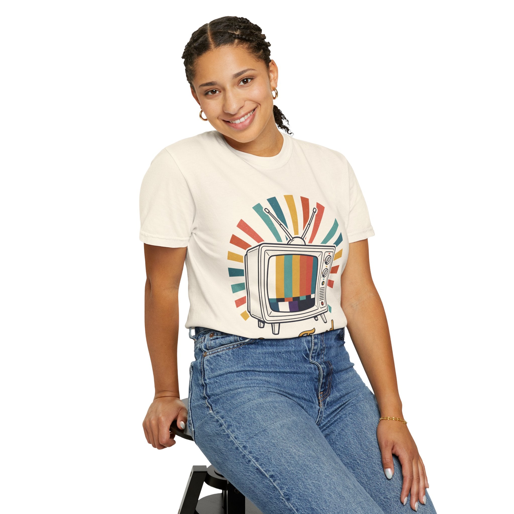Retro TV Test Pattern T-shirt | Vintage 80s 90s Nostalgia