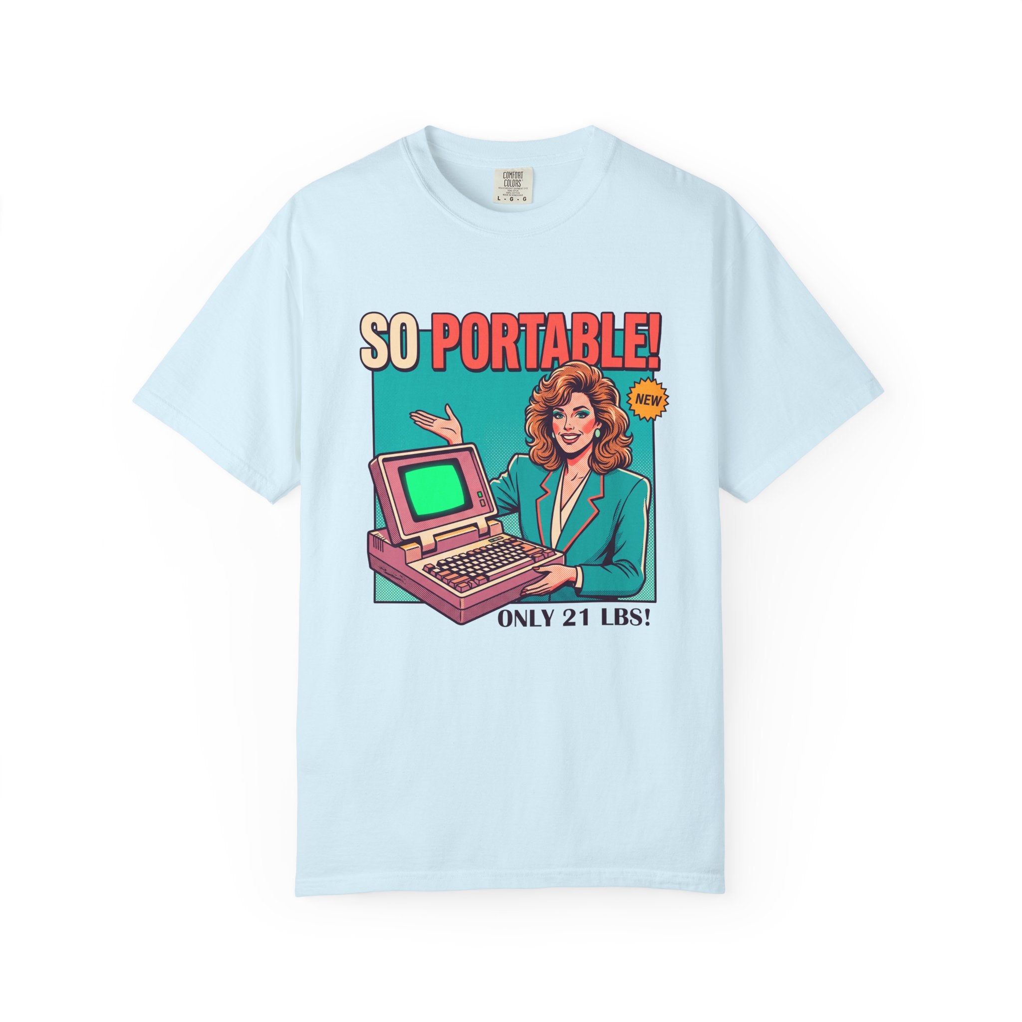 So Portable Retro Computer Tee | Vintage 80s Laptop Graphic T-Shirt