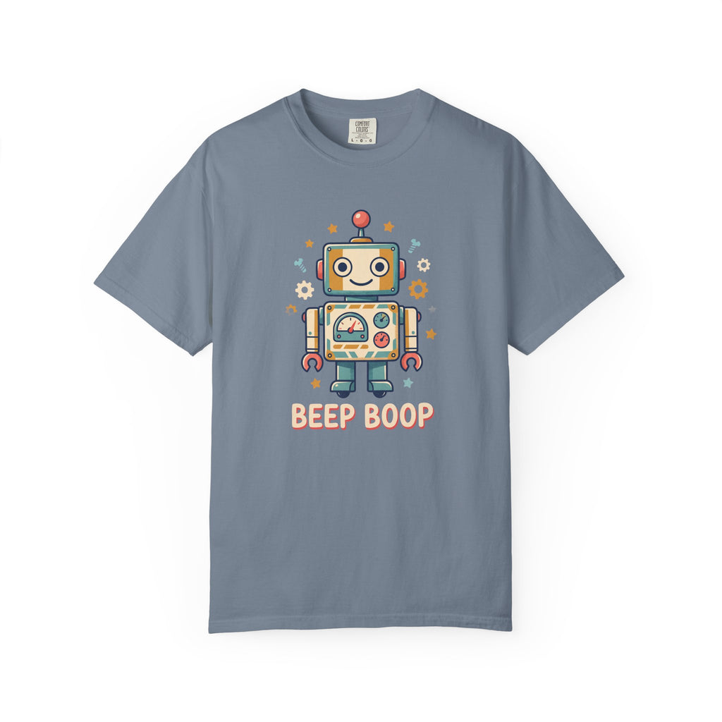 Retro Cartoon Robot Beep Boop T-Shirt | Cute Robot Graphic Tee
