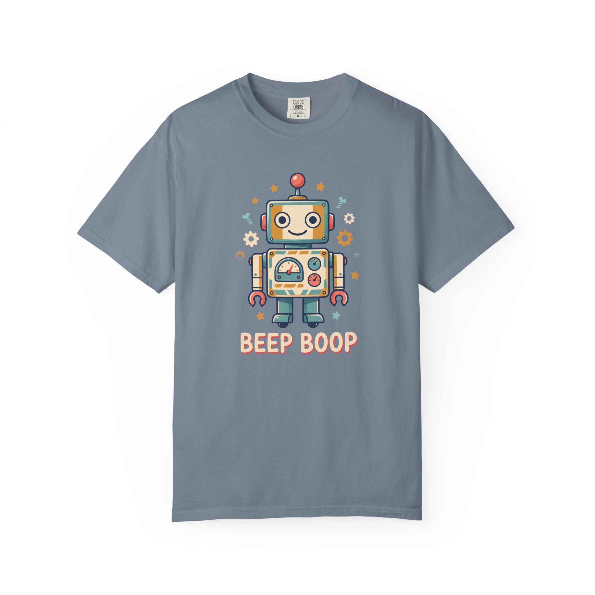 Retro Cartoon Robot Beep Boop T-Shirt | Cute Robot Graphic Tee