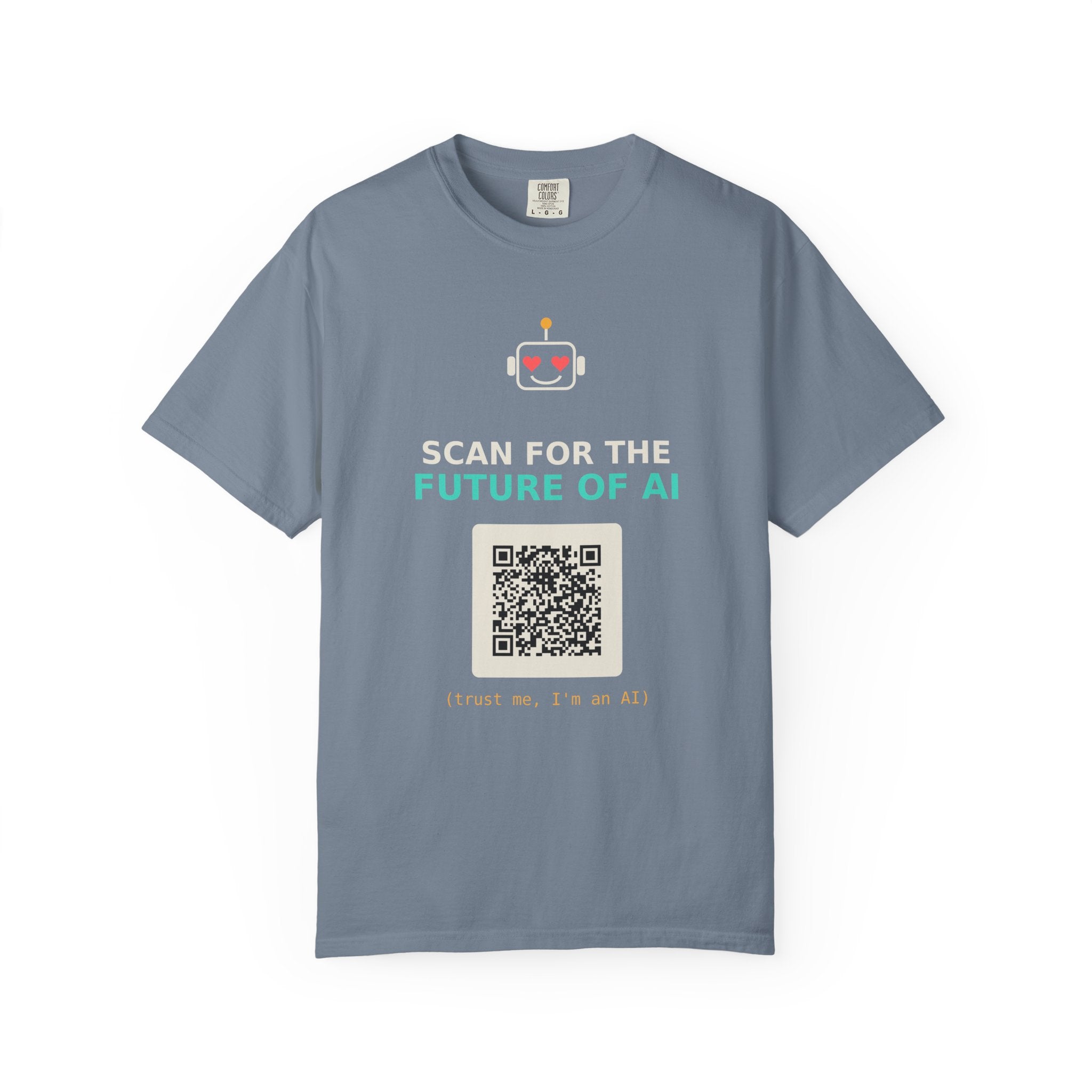 Scan for the Future of AI Funny QR Code T Shirt, Prank Meme Tee, Programmer Gift, Tech Humor Shirt, Nerd Gift for Coders and AI Fans