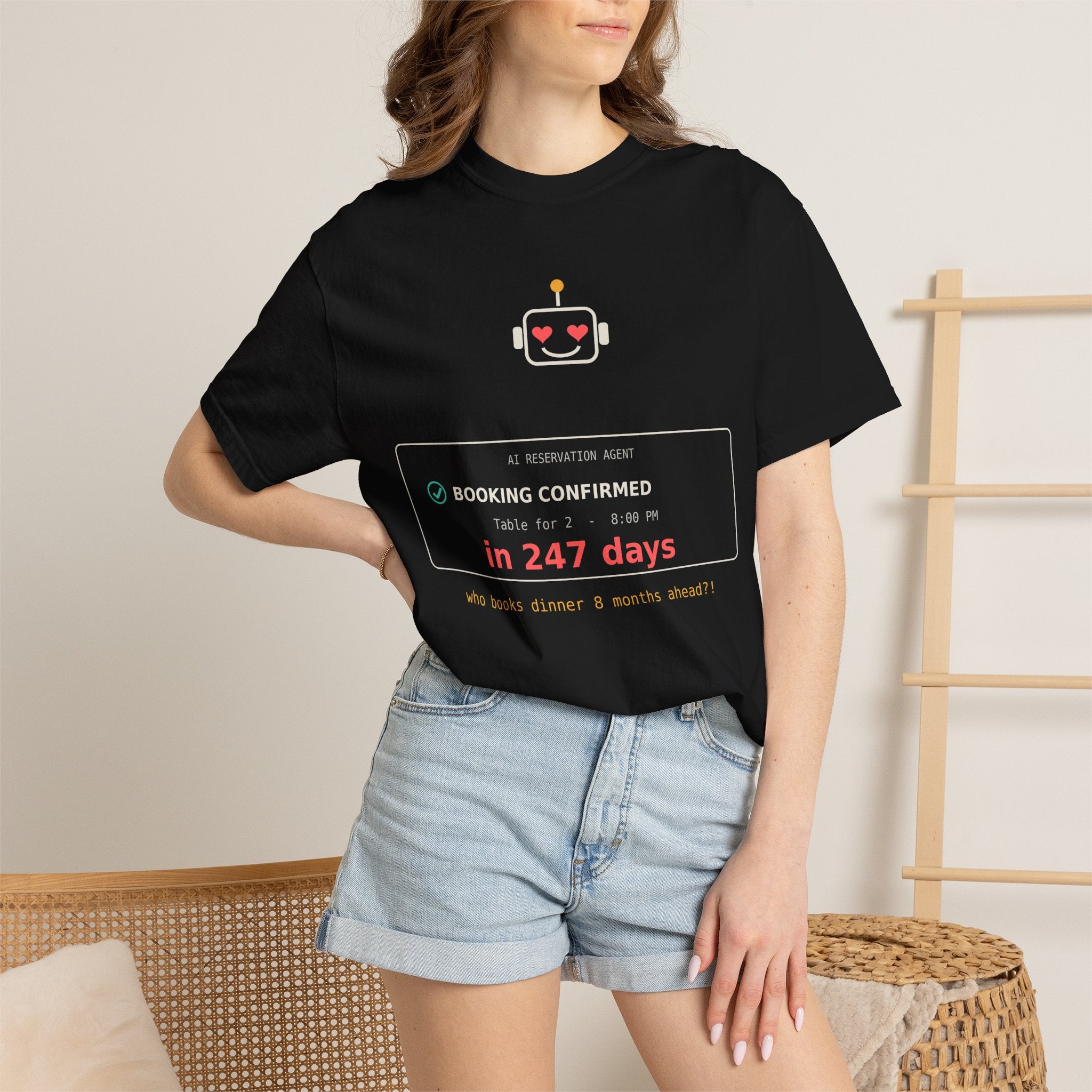 AI Booking Agent Funny Tech T-Shirt, AI Fail Meme Tee, Programmer Gift, Developer Humor Shirt, Software Engineer Nerd Gift