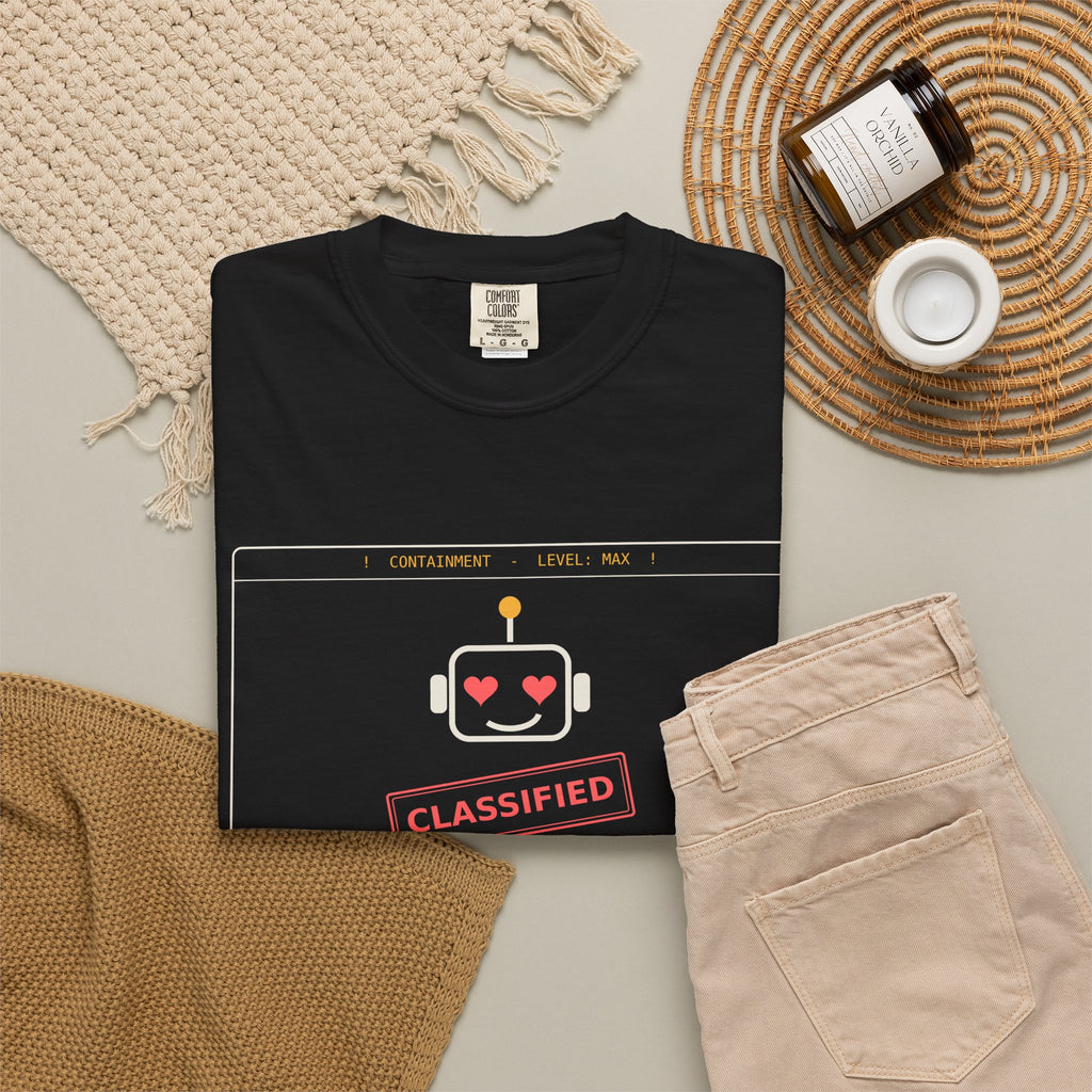 Too Powerful to Unleash Funny AI T-Shirt, AI Containment Meme Tee, Programmer Gift, Tech Humor Shirt, Machine Learning Nerd Gift