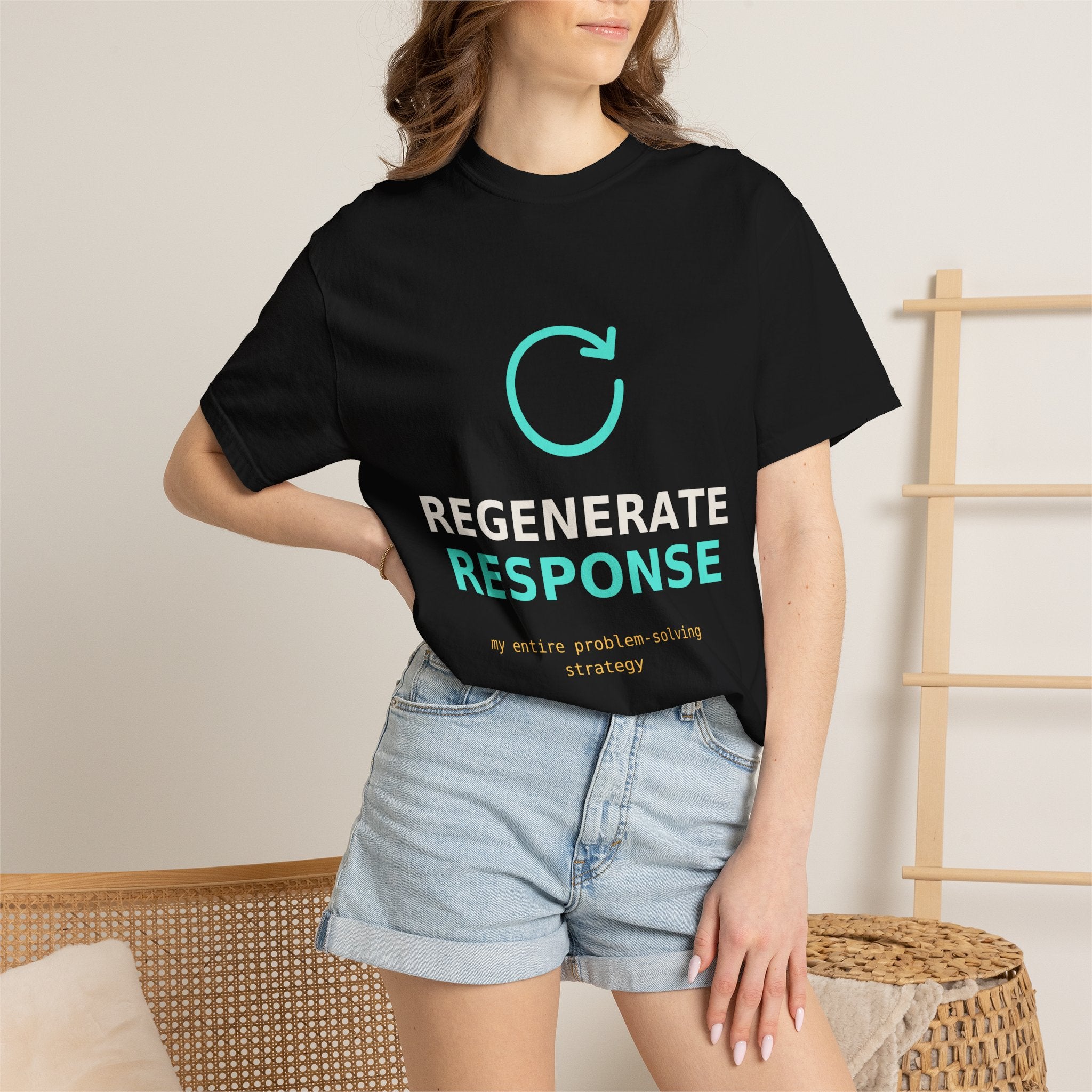 Regenerate Response Funny AI T-Shirt, Programmer Gift, Developer Tee, Coding Humor Shirt, AI Meme for Nerds, Problem Solving Geek