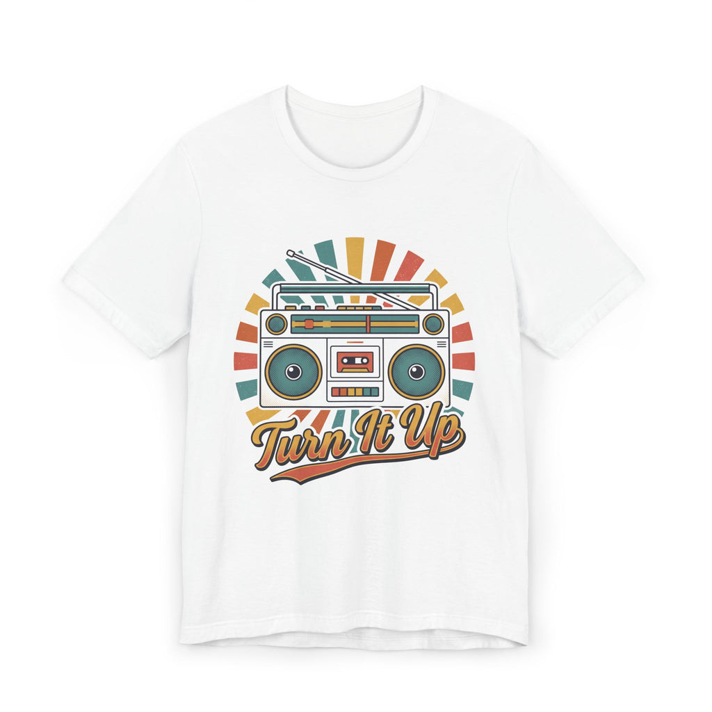 Retro Boombox 'Turn It Up' T-Shirt