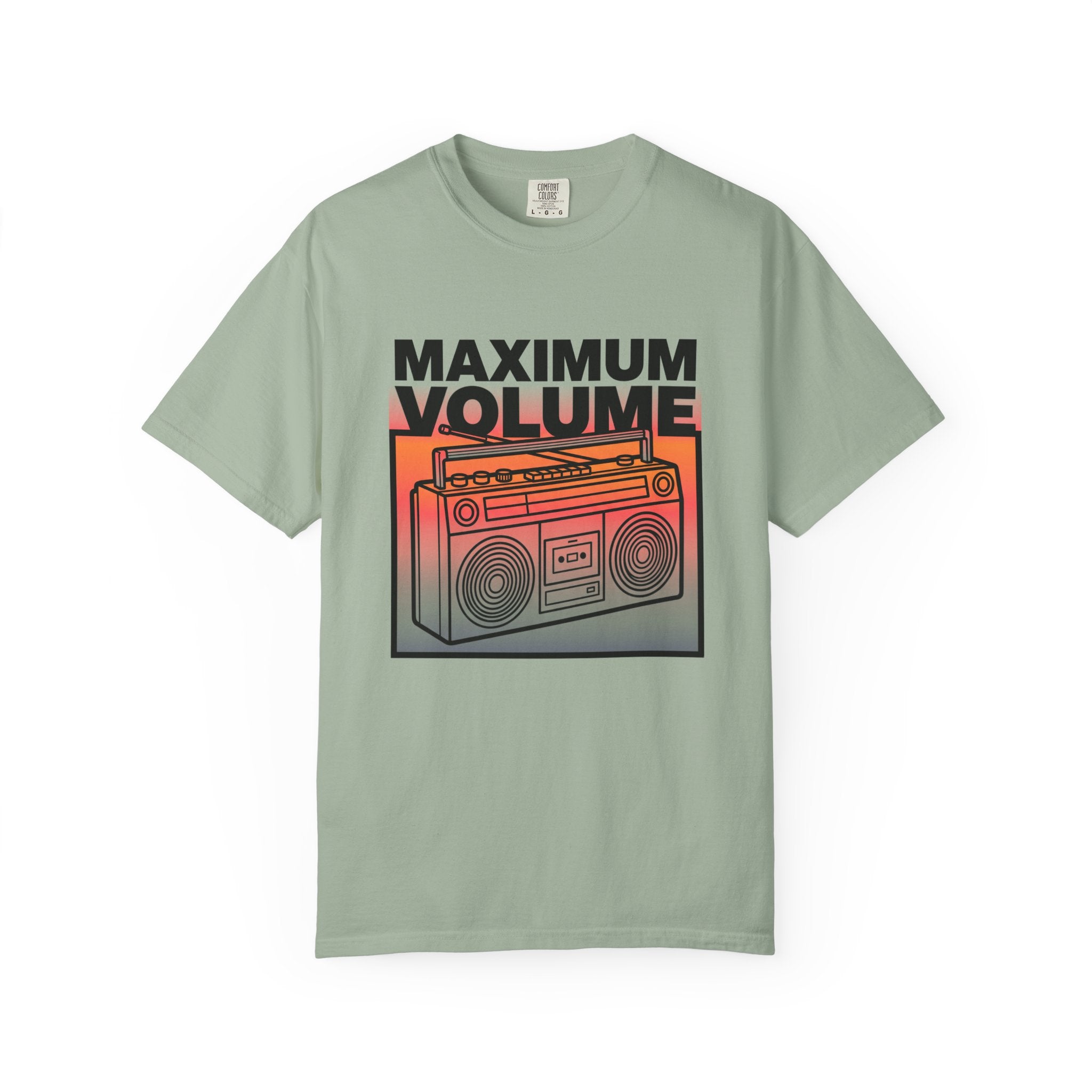 Maximum Volume Boombox T-shirt | Retro Radio Graphic Tee