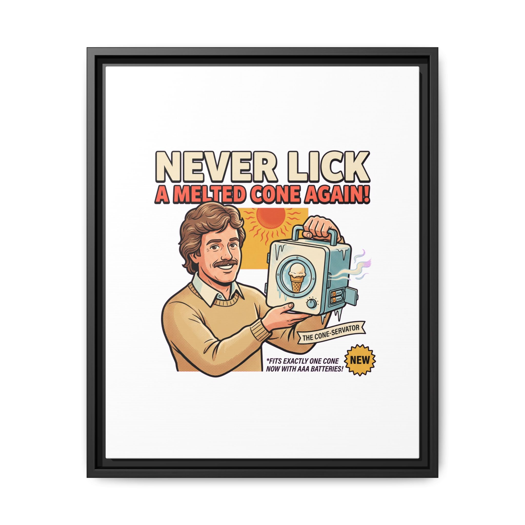 Never Lick a Melted Cone Again Poster Print