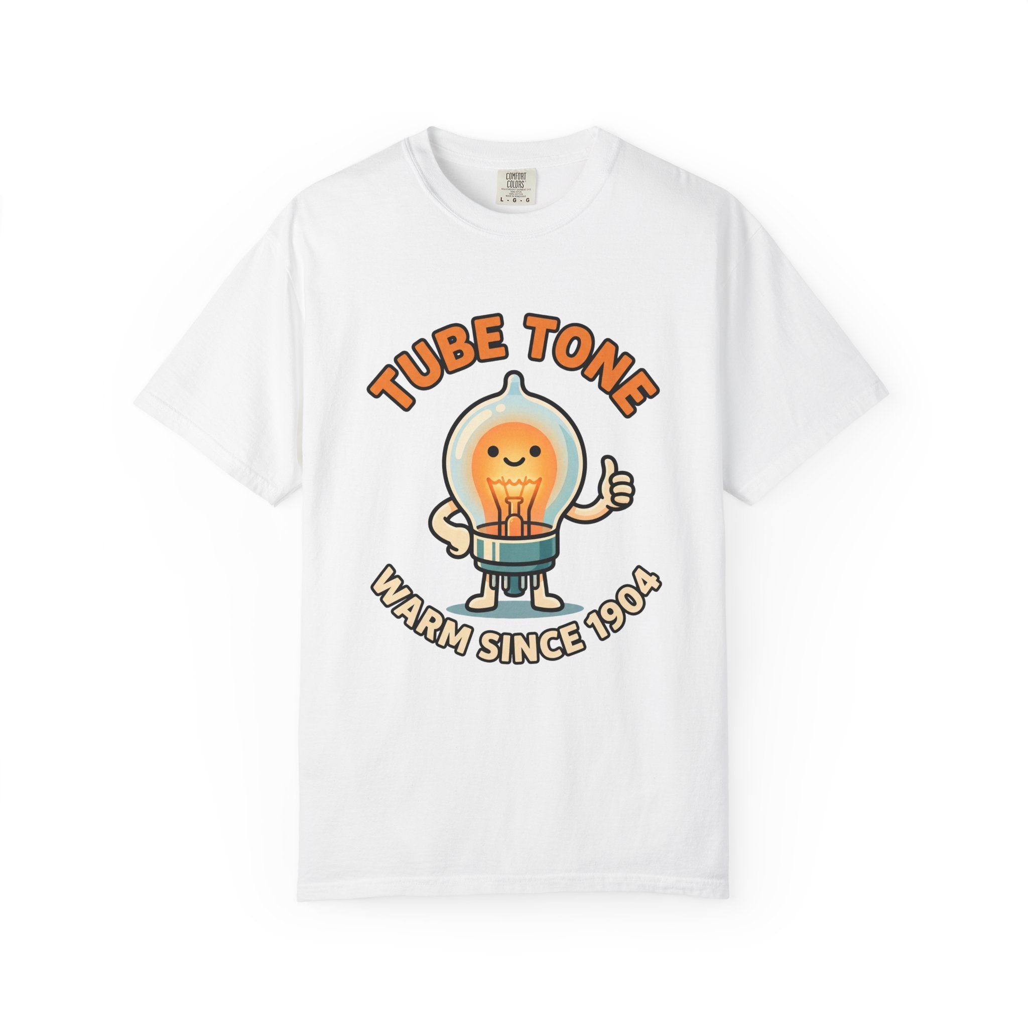 Tube Tone Light Bulb Tee | Vintage Radiant Lamp Illustration, Warm Since 1904
