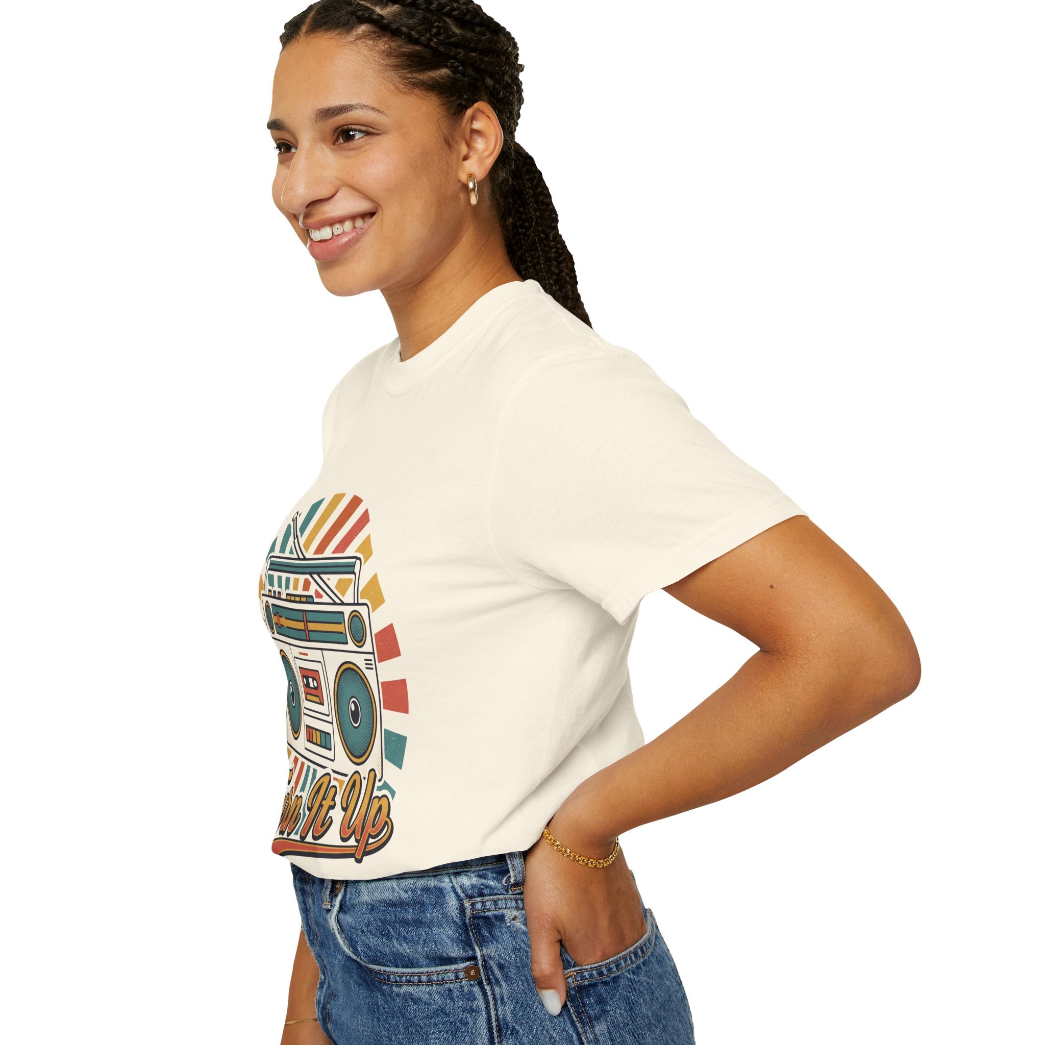 80s Boombox Retro Music Tee | Vintage Ghetto Blaster Shirt