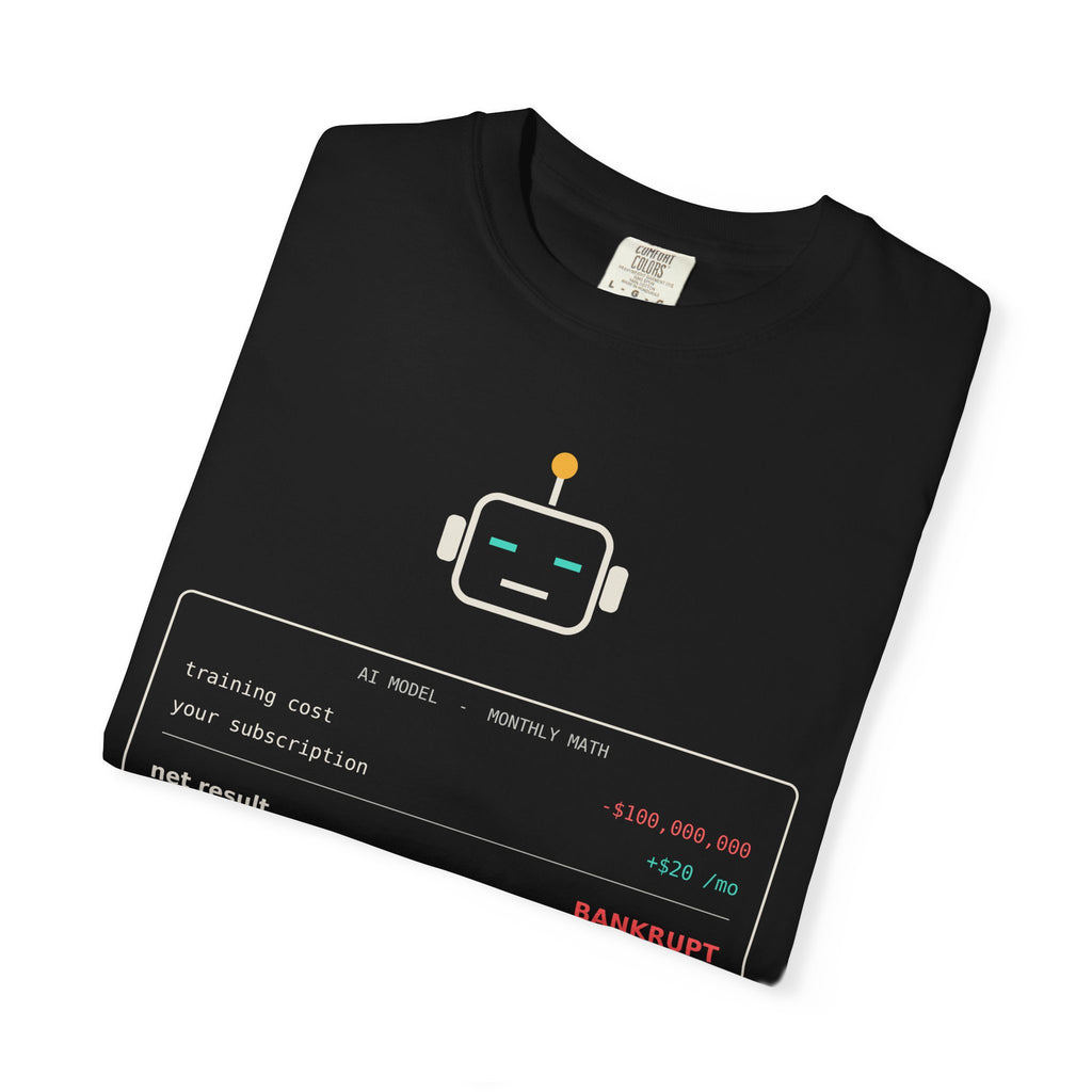 The Math Isn't Mathing Funny AI T-Shirt, AI Economics Meme Tee, Programmer Gift, Tech Startup Humor Shirt, Developer Nerd Gift