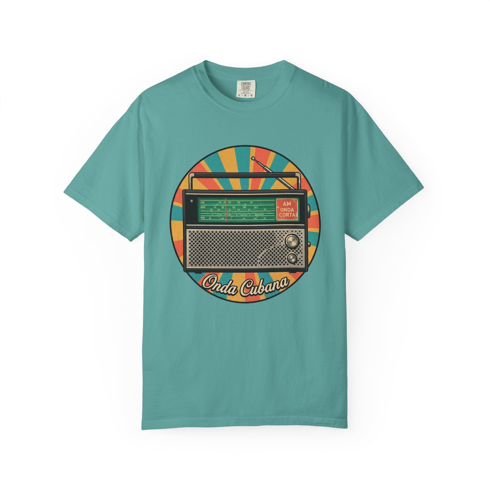 Vintage Radio T-Shirt — Retro 'Olde Cubana' Graphic Tee