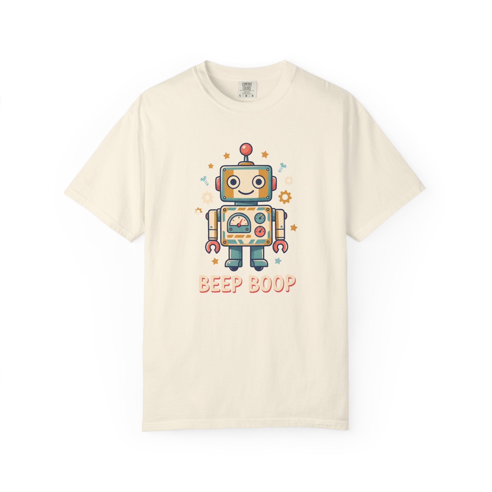 Retro Cartoon Robot Beep Boop T-Shirt | Cute Robot Graphic Tee