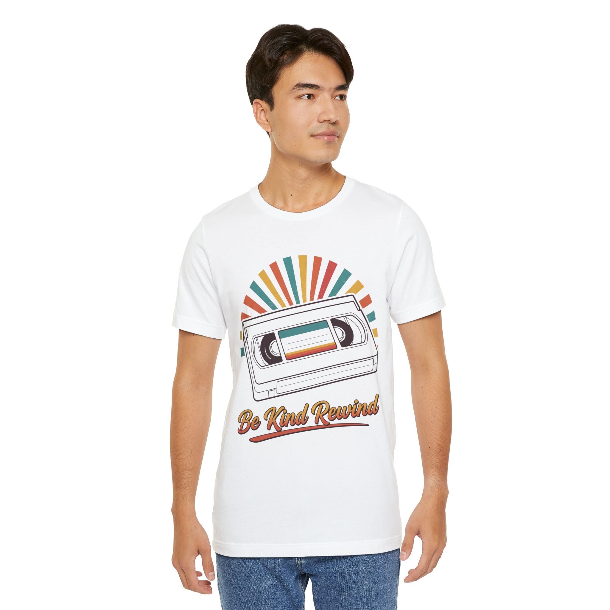 Retro Cassette Tee — "Be Kind Rewind" Vintage Music T-Shirt