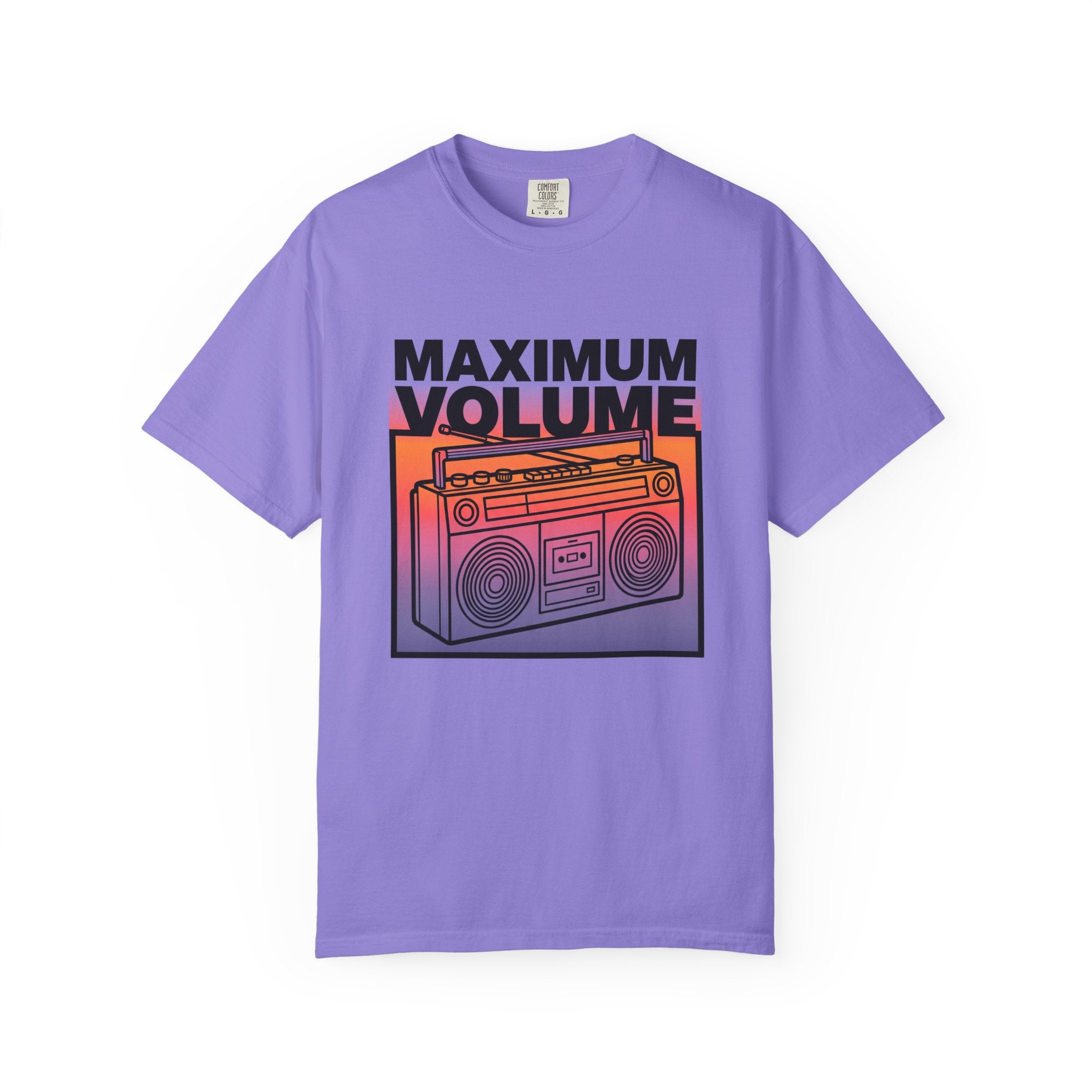 Maximum Volume Boombox T-shirt | Retro Radio Graphic Tee