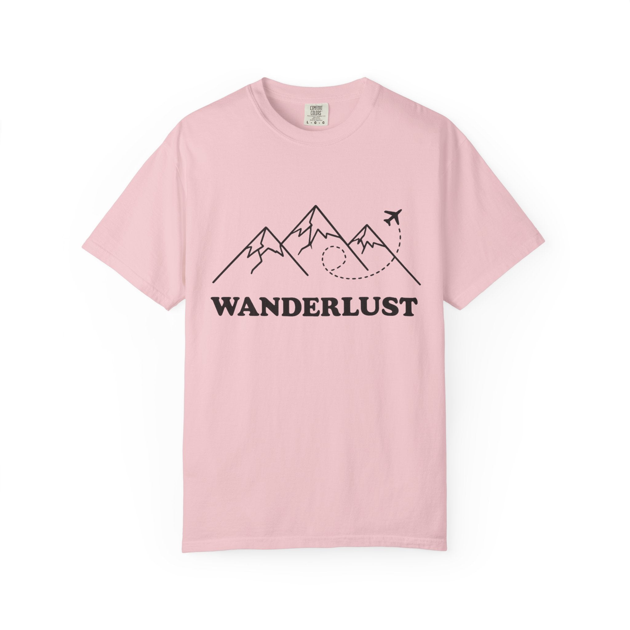 Wanderlust Mountains T-Shirt | Mountain Air Travel Adventure Tee