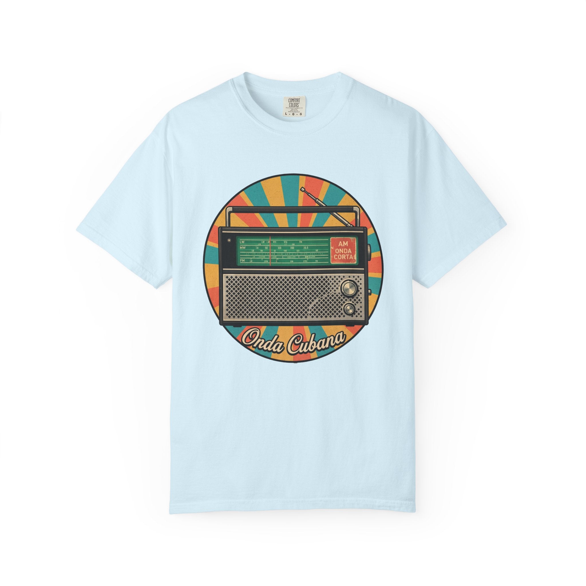 Vintage Radio T-Shirt — Retro 'Olde Cubana' Graphic Tee