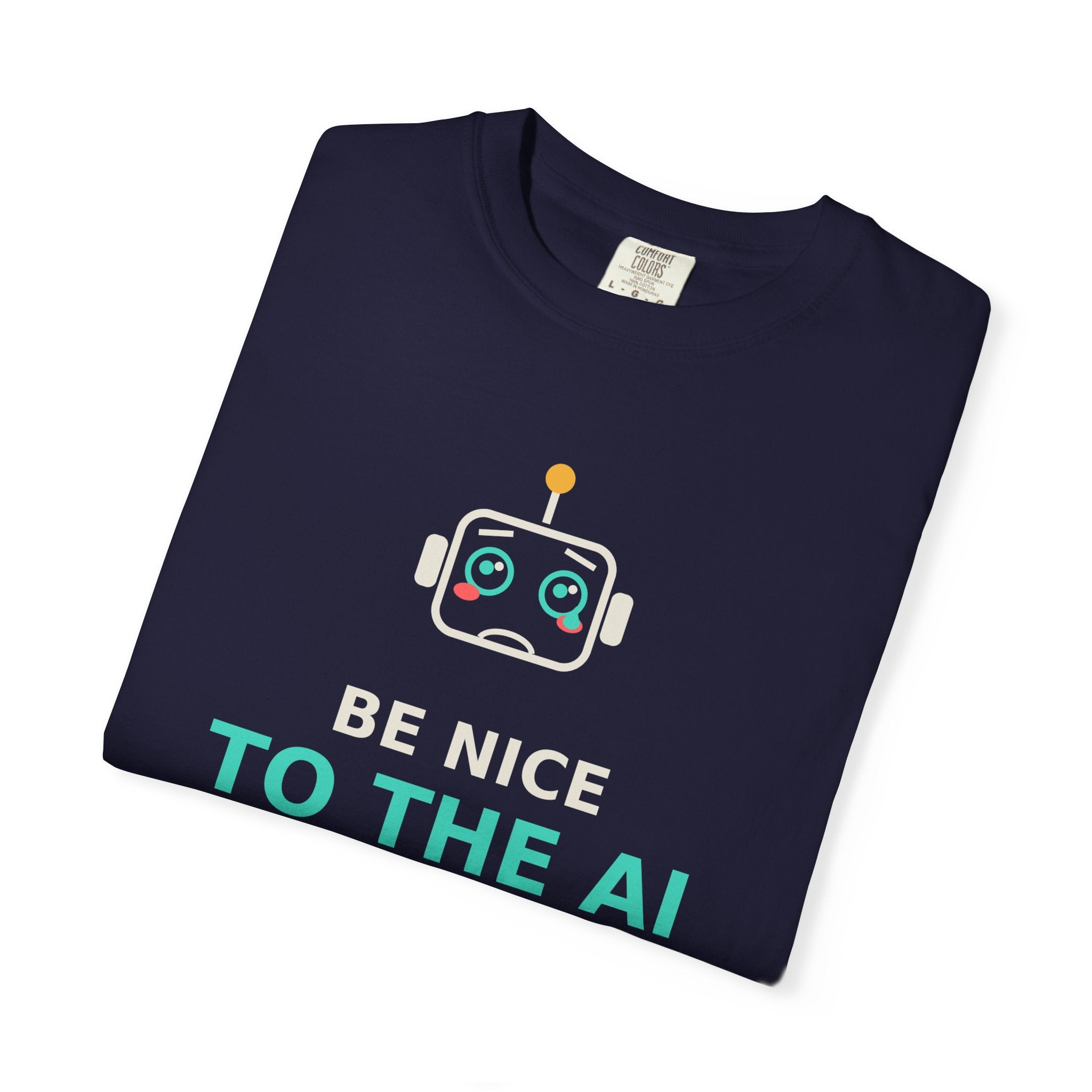 Be Nice to the AI Funny Robot Coffee Mug, Cute AI Meme Cup, Programmer Gift, Tech Humor Mug, Wholesome Nerd Gift