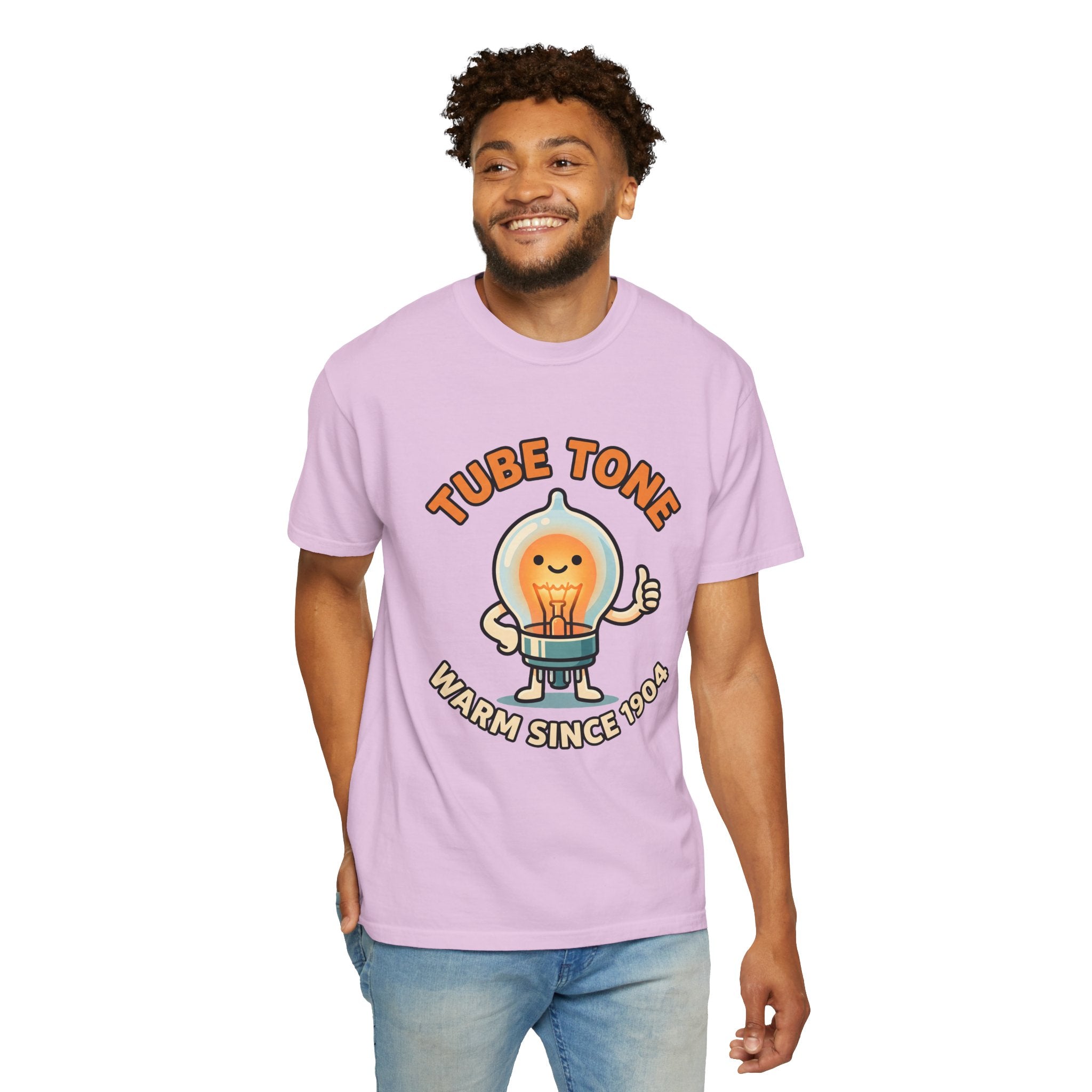 Tube Tone Light Bulb Tee | Vintage Radiant Lamp Illustration, Warm Since 1904