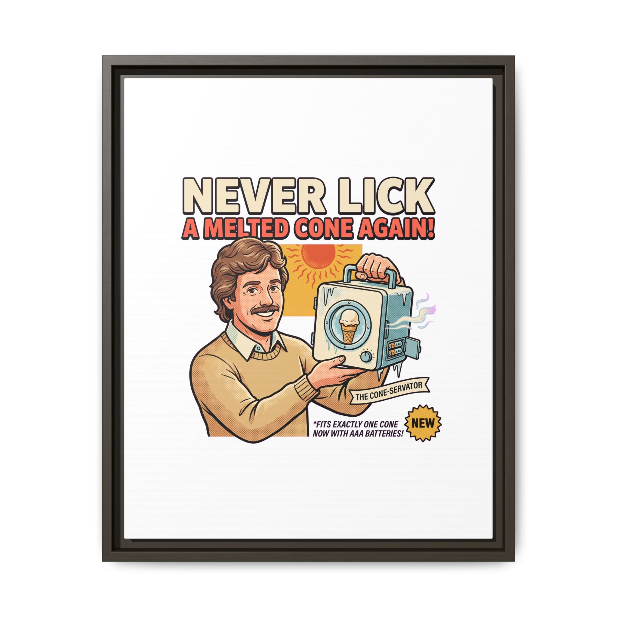 Never Lick a Melted Cone Again Poster Print