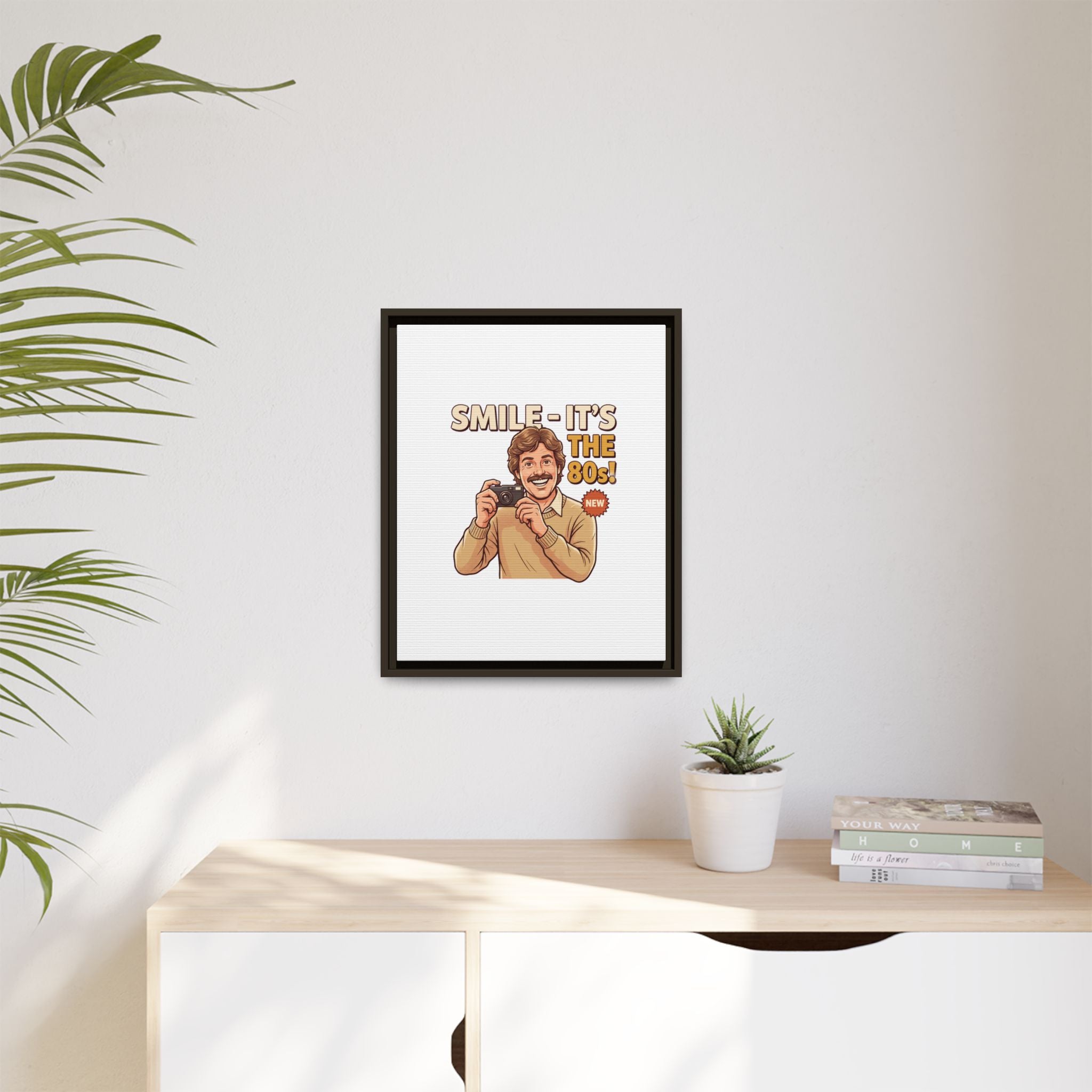 Smile It's the 80s Retro Photographer Poster | Canvas