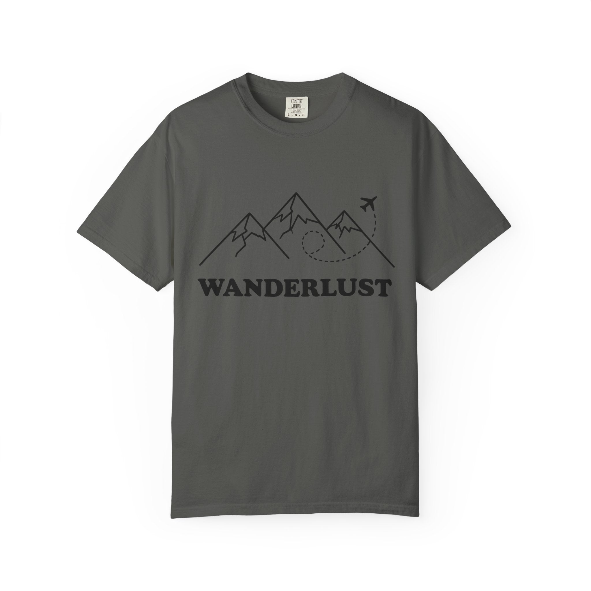 Wanderlust Mountains T-Shirt | Mountain Air Travel Adventure Tee