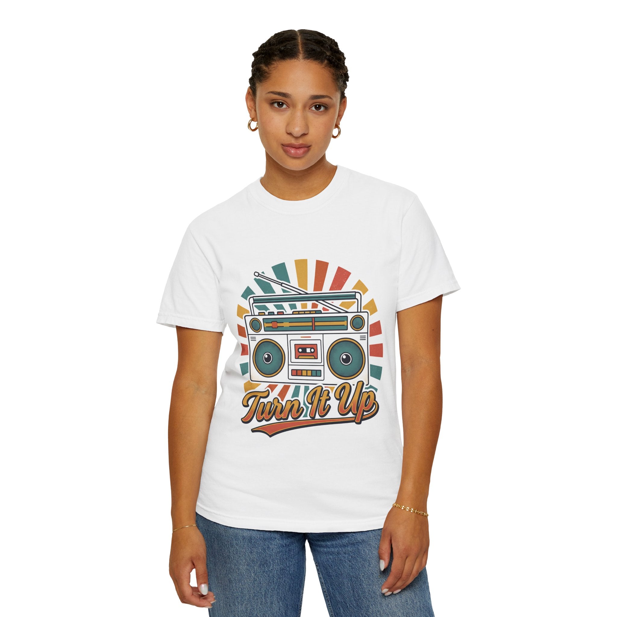 80s Boombox Retro Music Tee | Vintage Ghetto Blaster Shirt