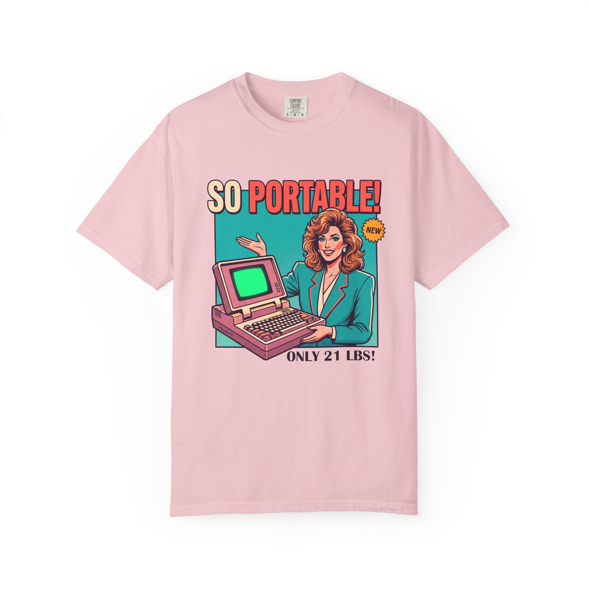 So Portable Retro Computer Tee | Vintage 80s Laptop Graphic T-Shirt