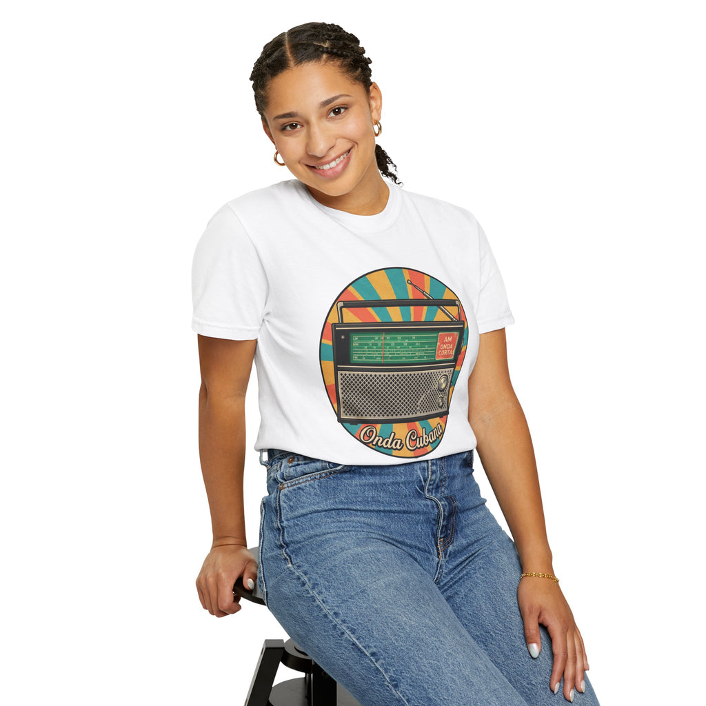 Vintage Radio T-Shirt — Retro 'Olde Cubana' Graphic Tee