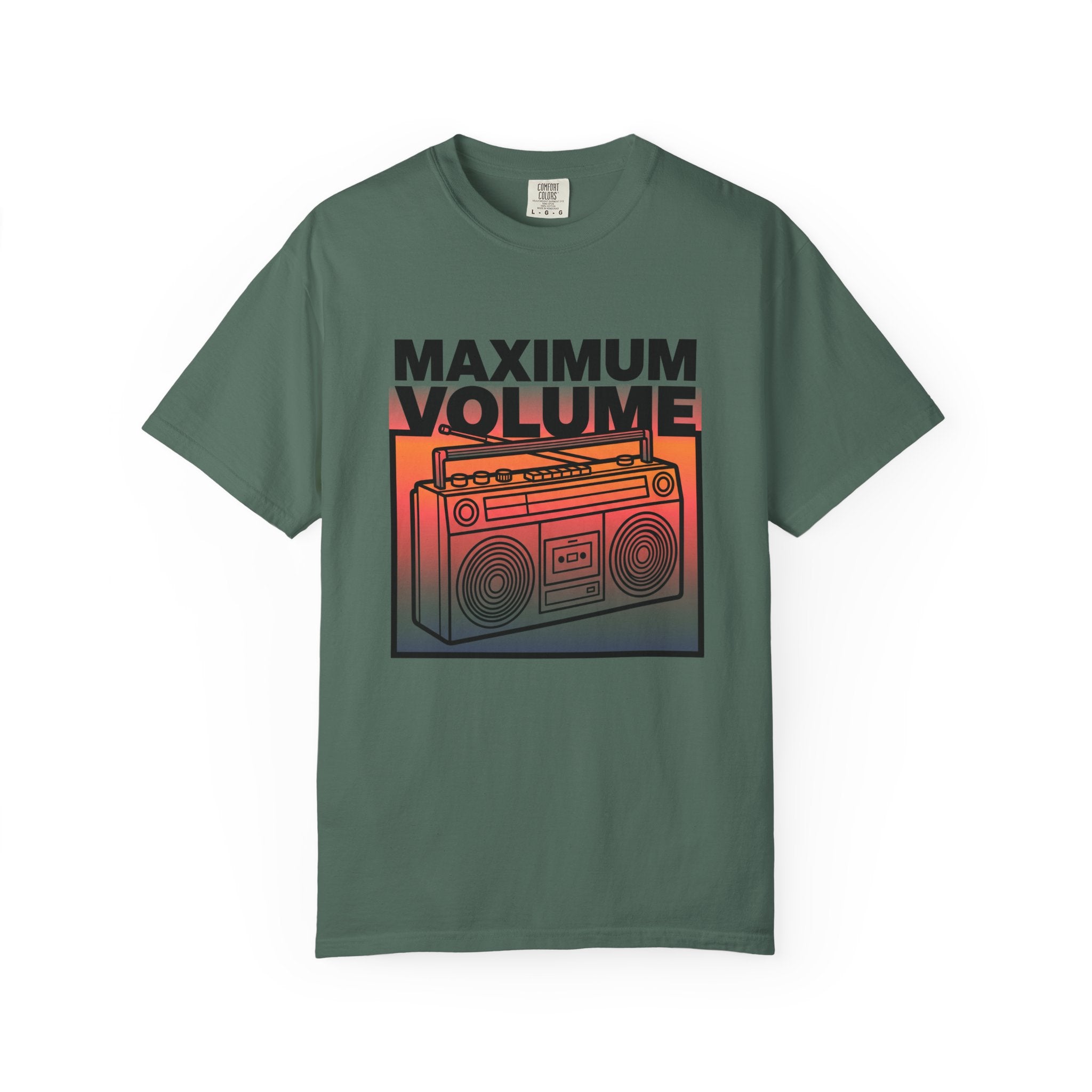 Maximum Volume Boombox T-shirt | Retro Radio Graphic Tee