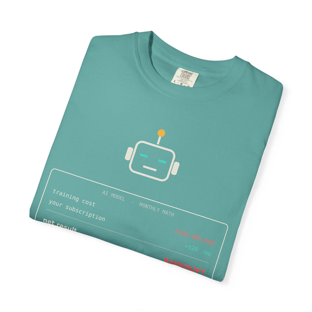 The Math Isn't Mathing Funny AI T-Shirt, AI Economics Meme Tee, Programmer Gift, Tech Startup Humor Shirt, Developer Nerd Gift